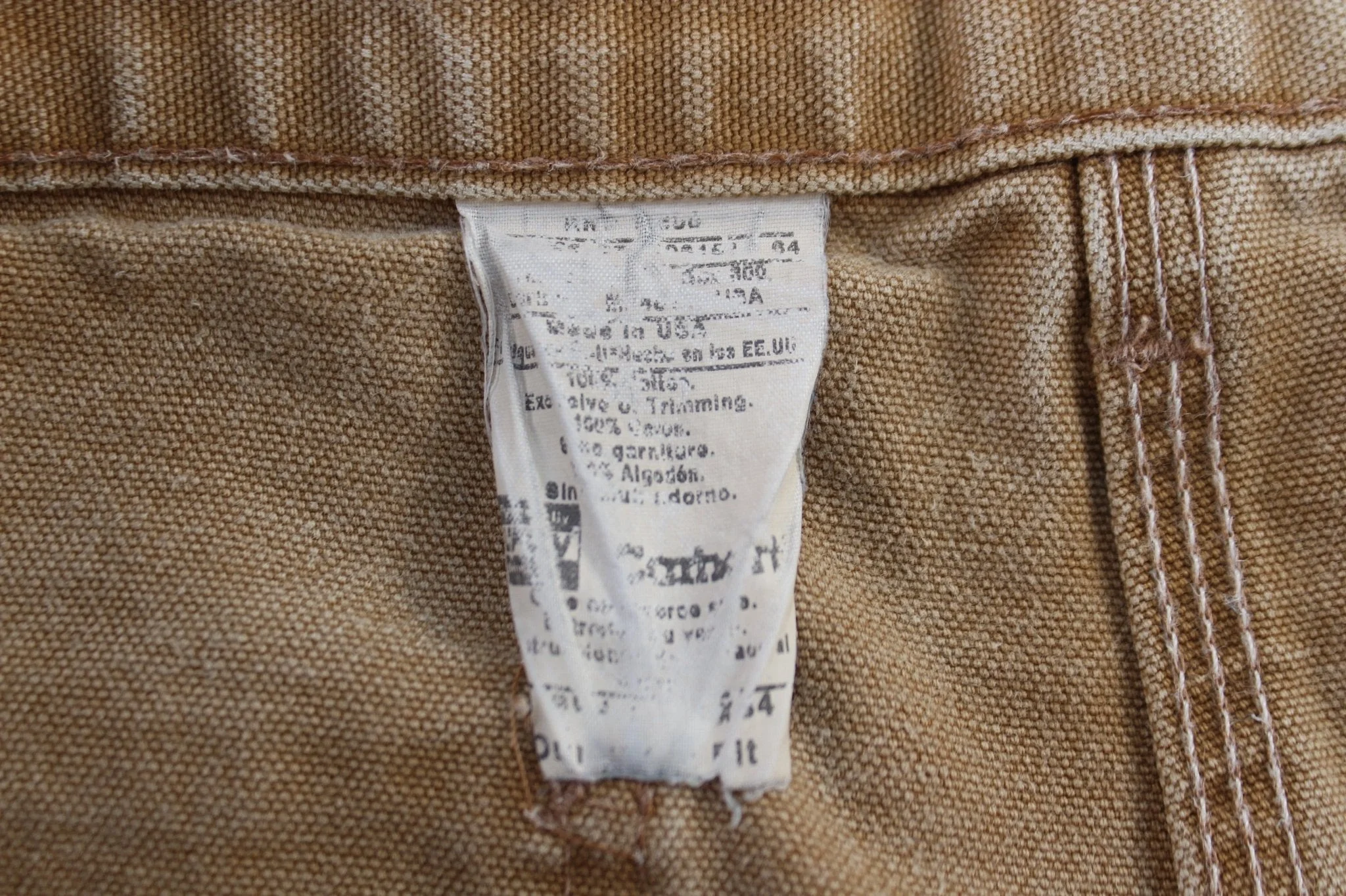 Carhartt Logo Patch Tan Pants - Image 3