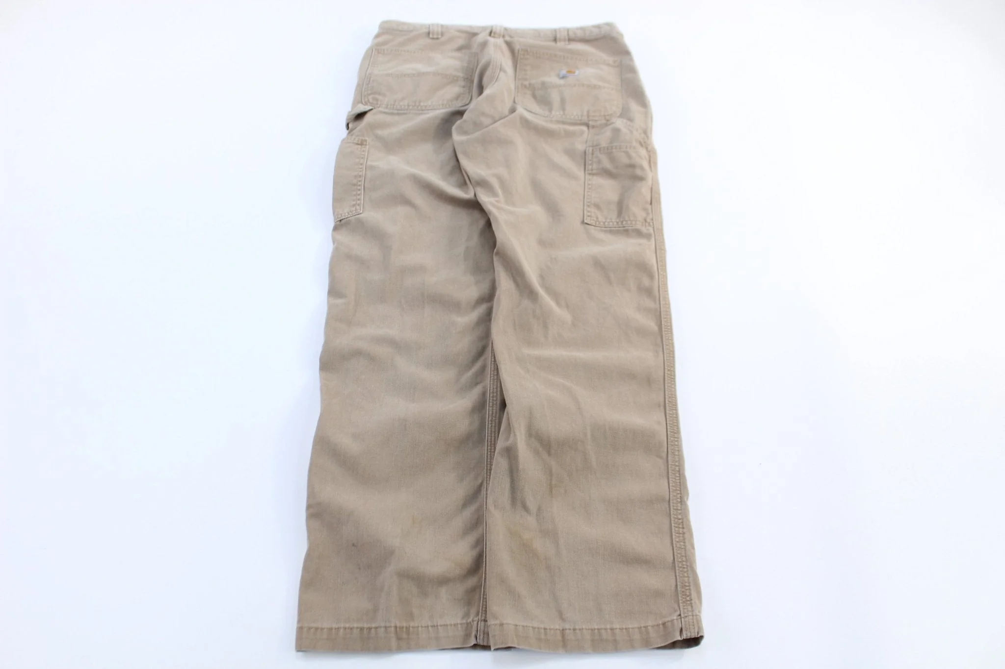 Carhartt Logo Patch Tan Pants - Image 2