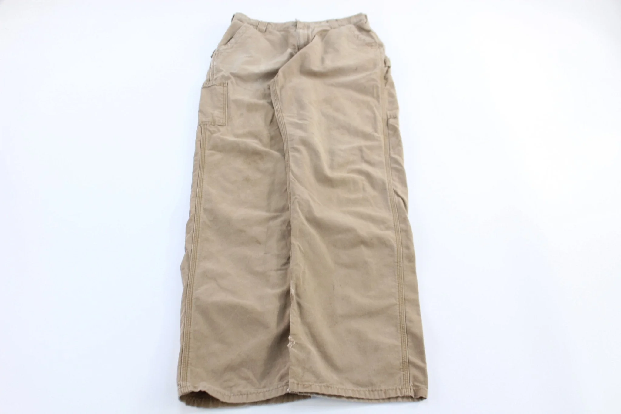 Carhartt Logo Patch Tan Pants - Image 2