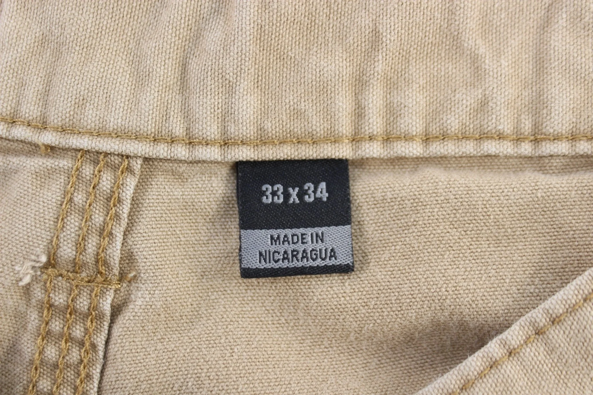 Carhartt Logo Patch Tan Pants - Image 4