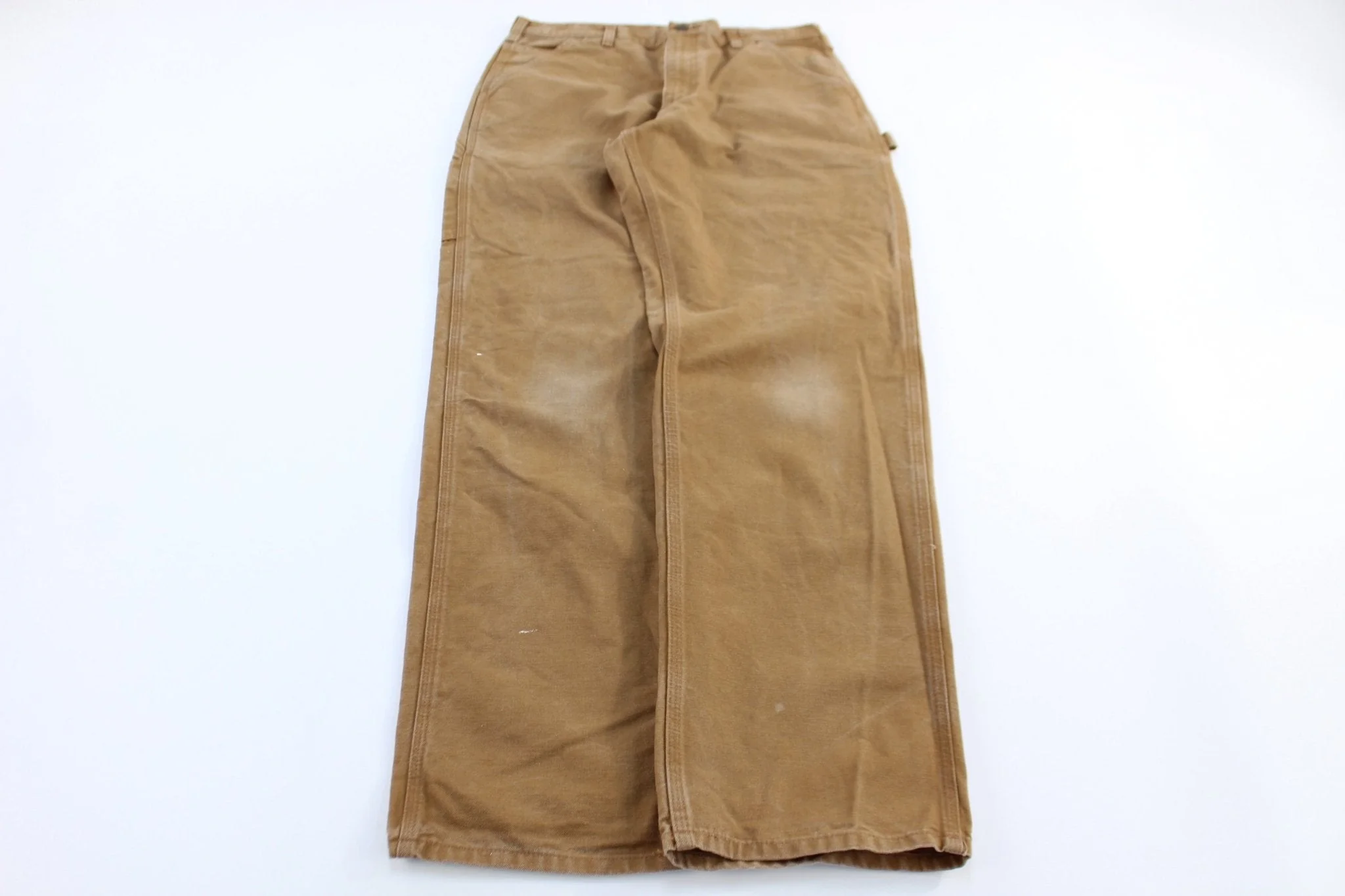 Carhartt Logo Patch Tan Pants - Image 2
