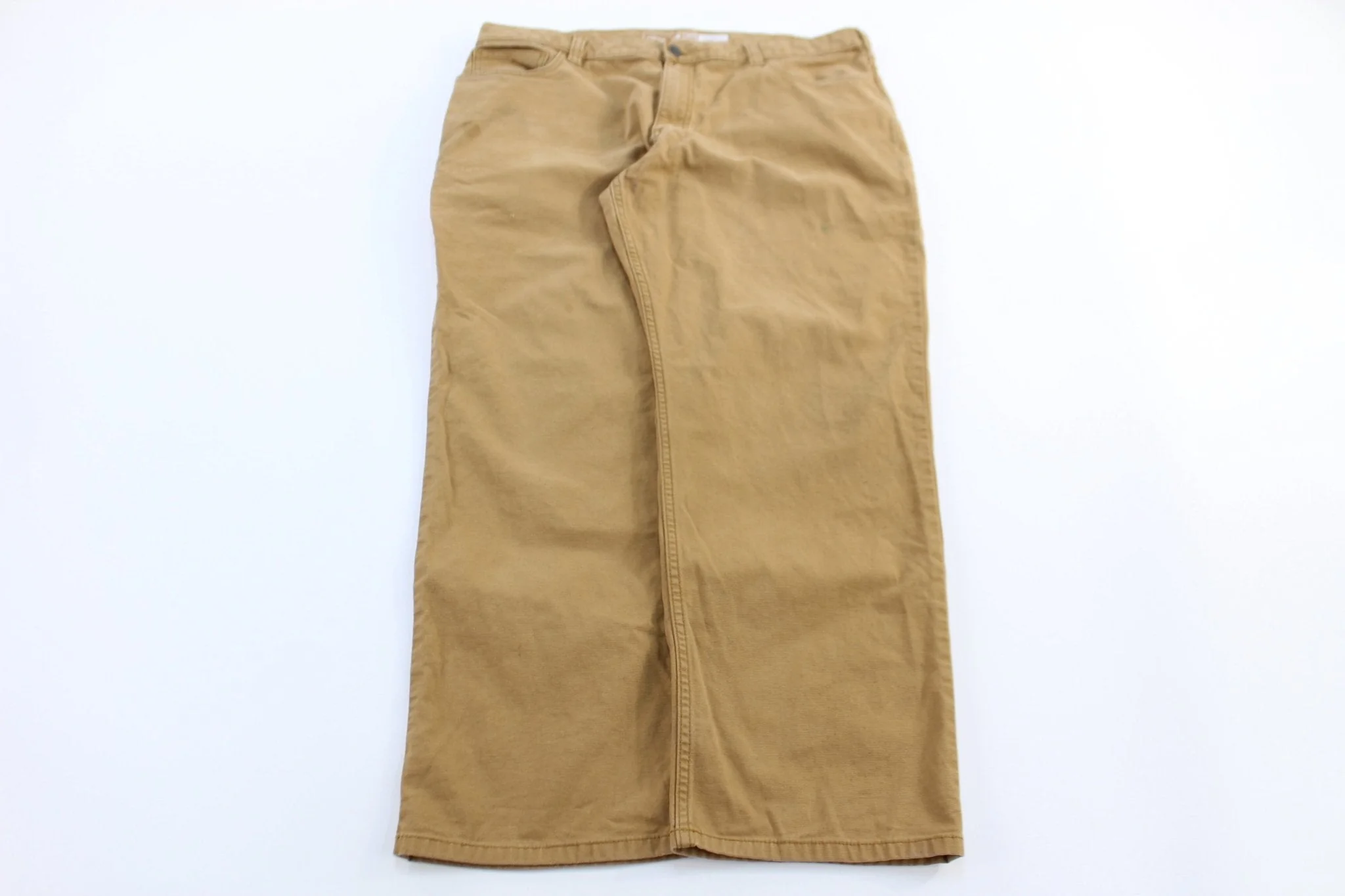 Carhartt Logo Patch Tan Pants - Image 2