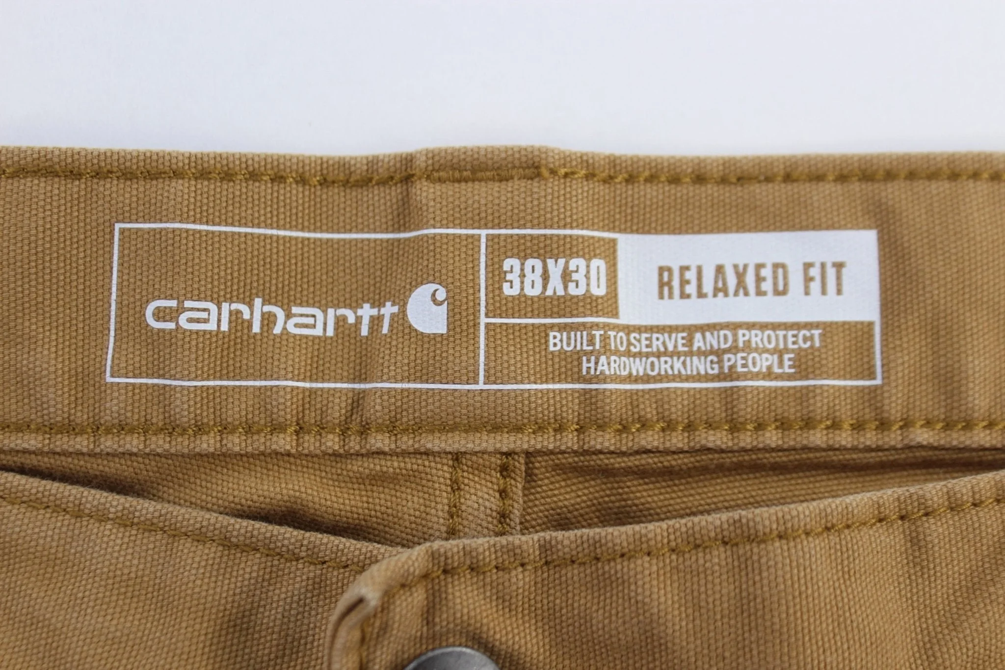 Carhartt Logo Patch Tan Pants - Image 3