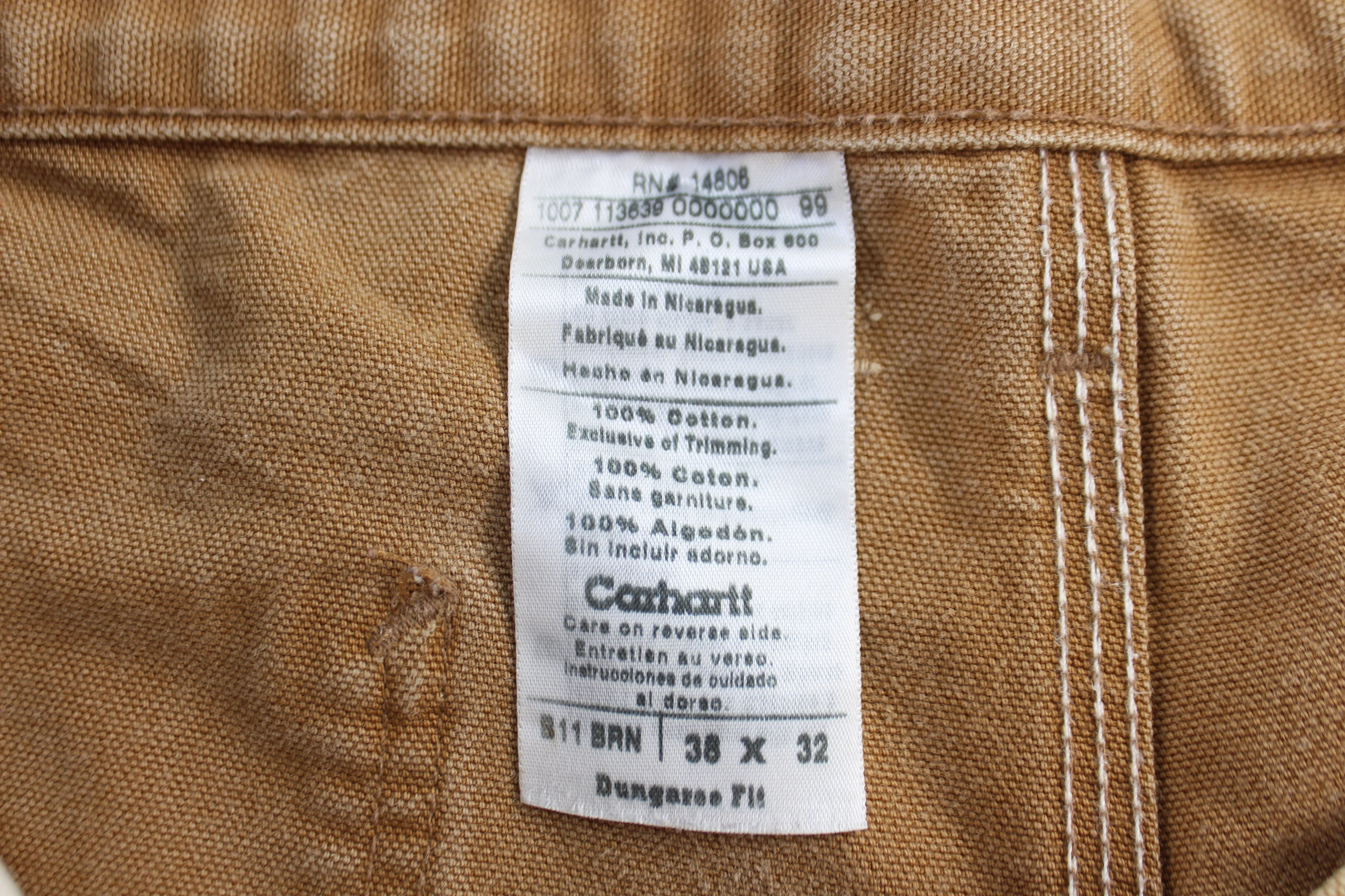 Carhartt Logo Patch Tan Pants - Image 4