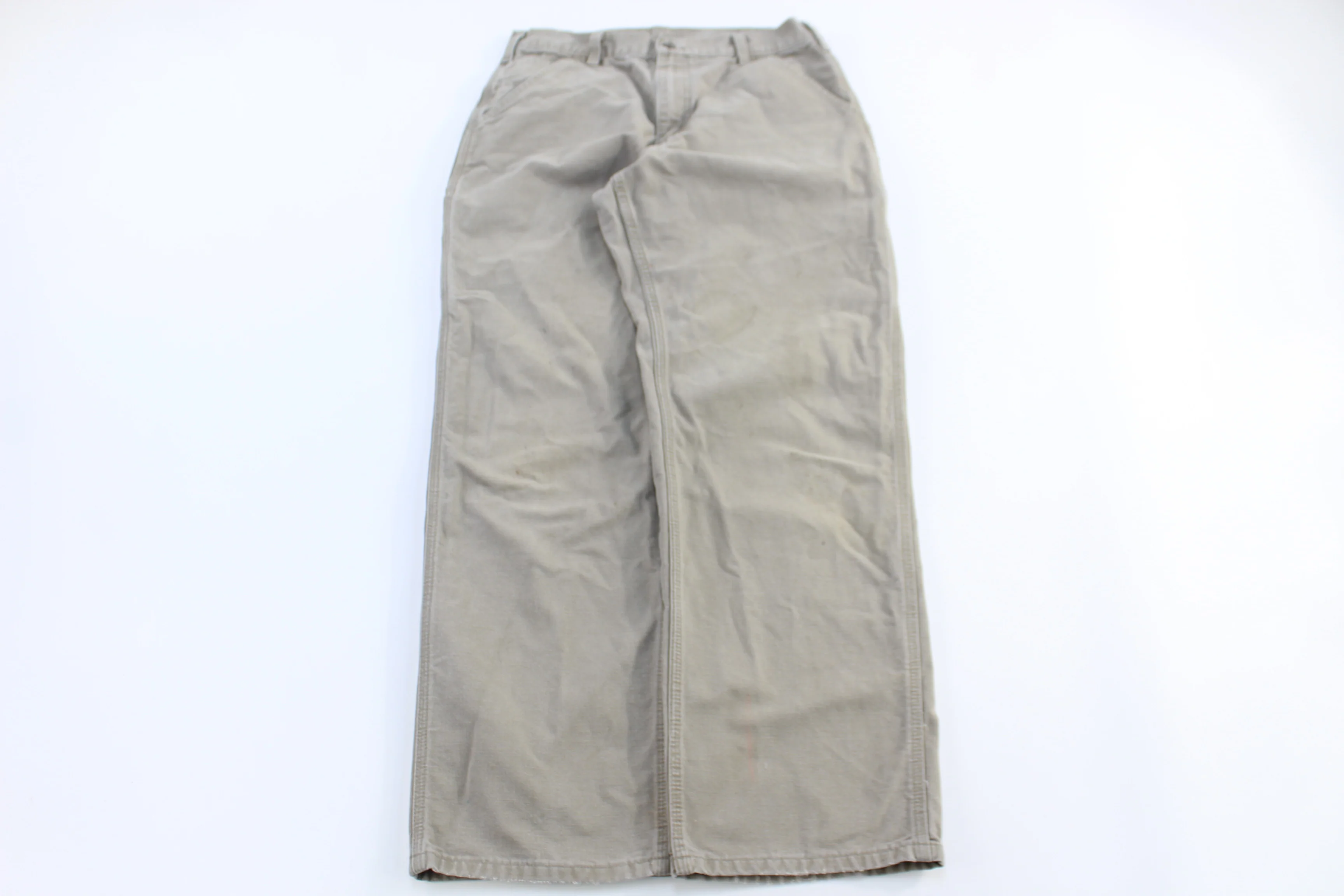 Carhartt Logo Patch Tan Pants - Image 2
