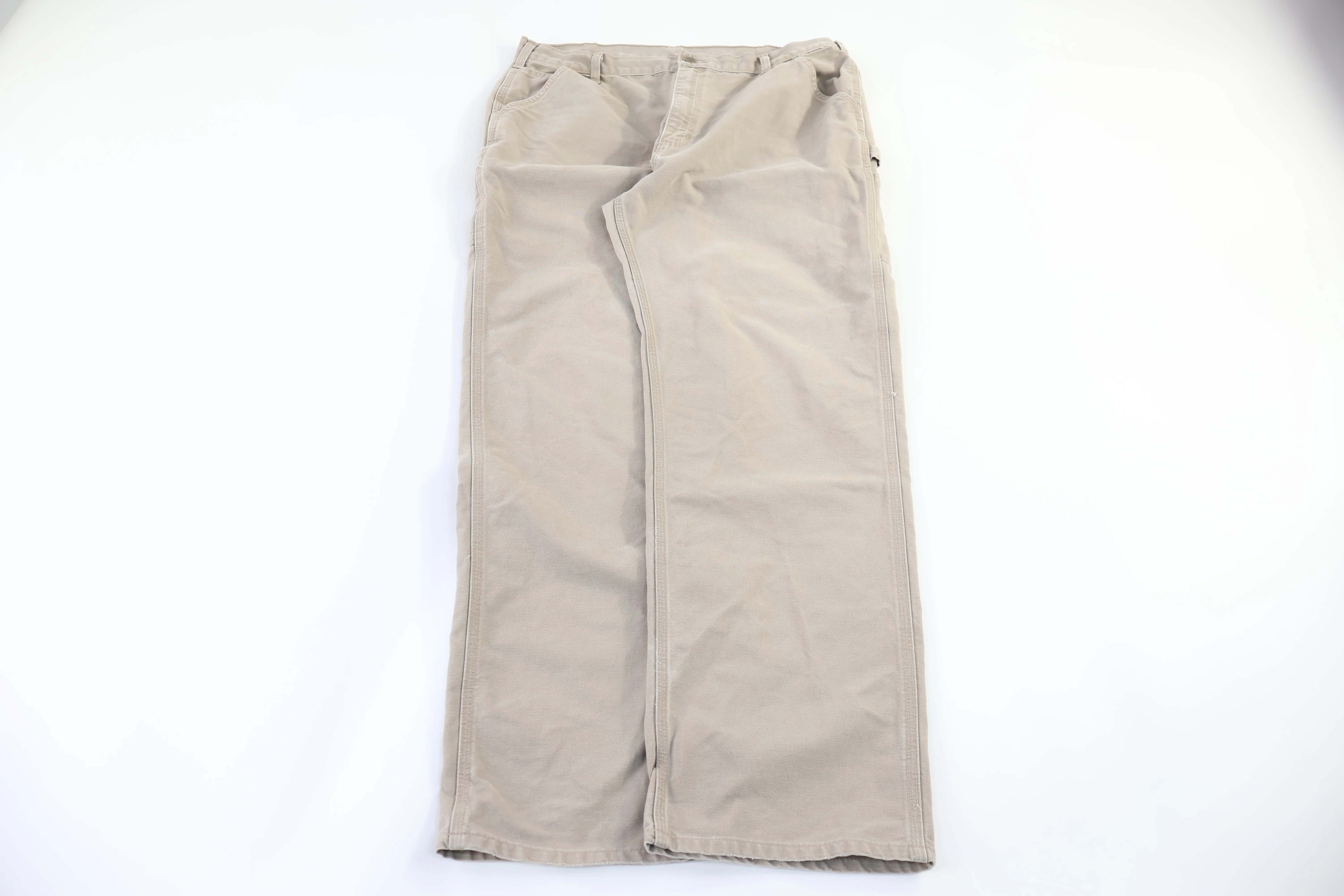 Carhartt Logo Patch Tan Pants - Image 2