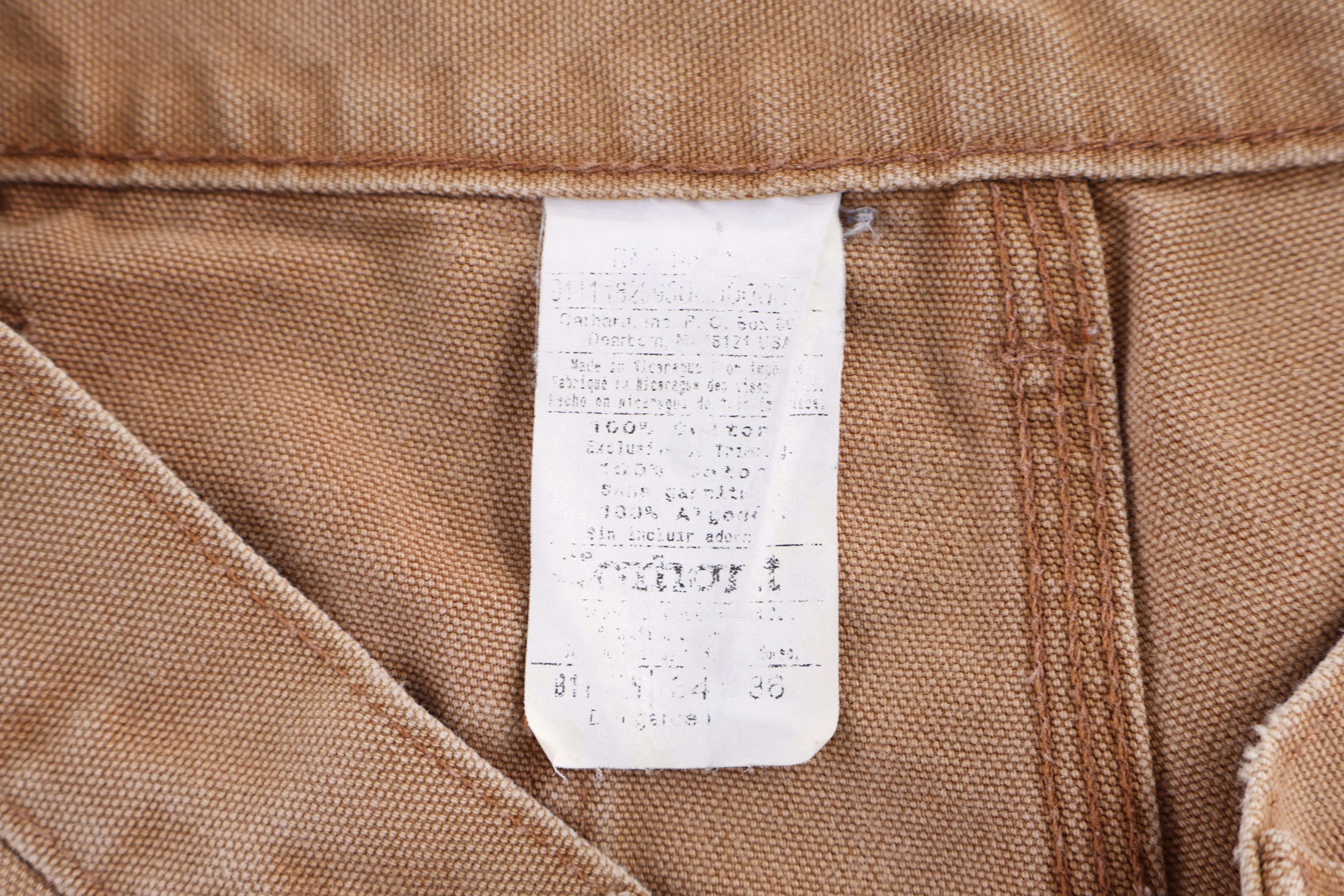 Carhartt Logo Patch Tan Pants - Image 3