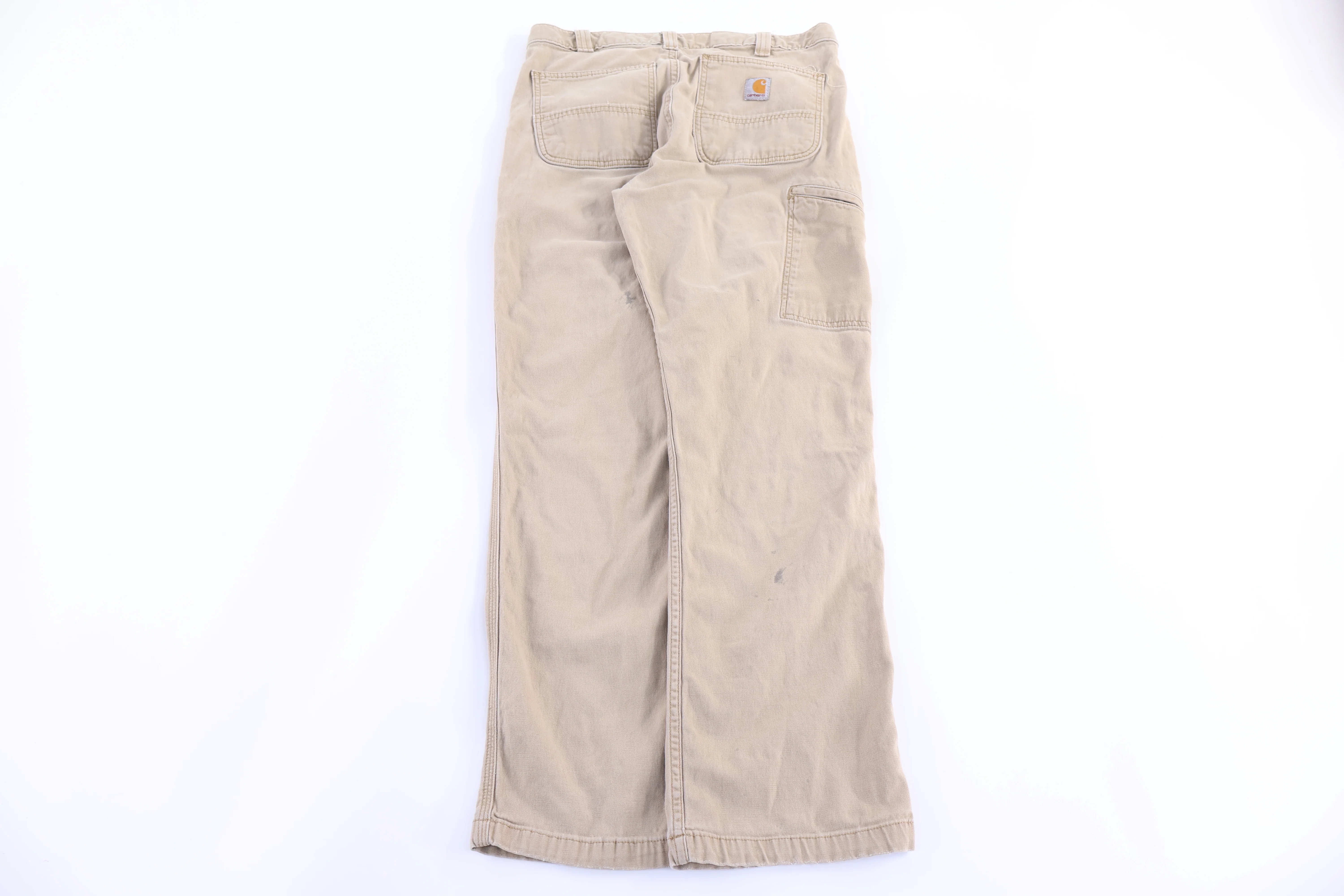 Carhartt Logo Patch Tan Pants - Image 2