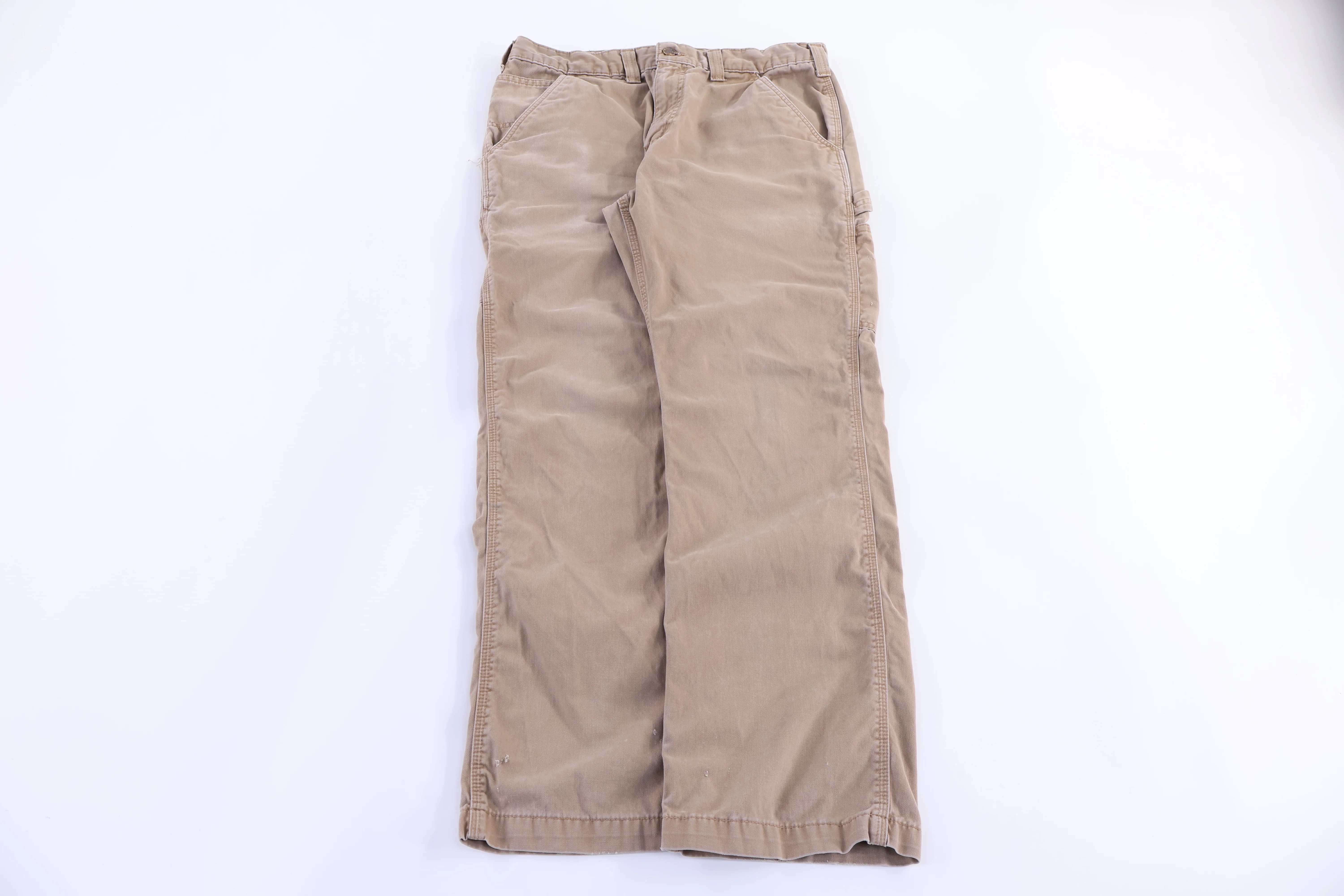 Carhartt Logo Patch Tan Pants - Image 2