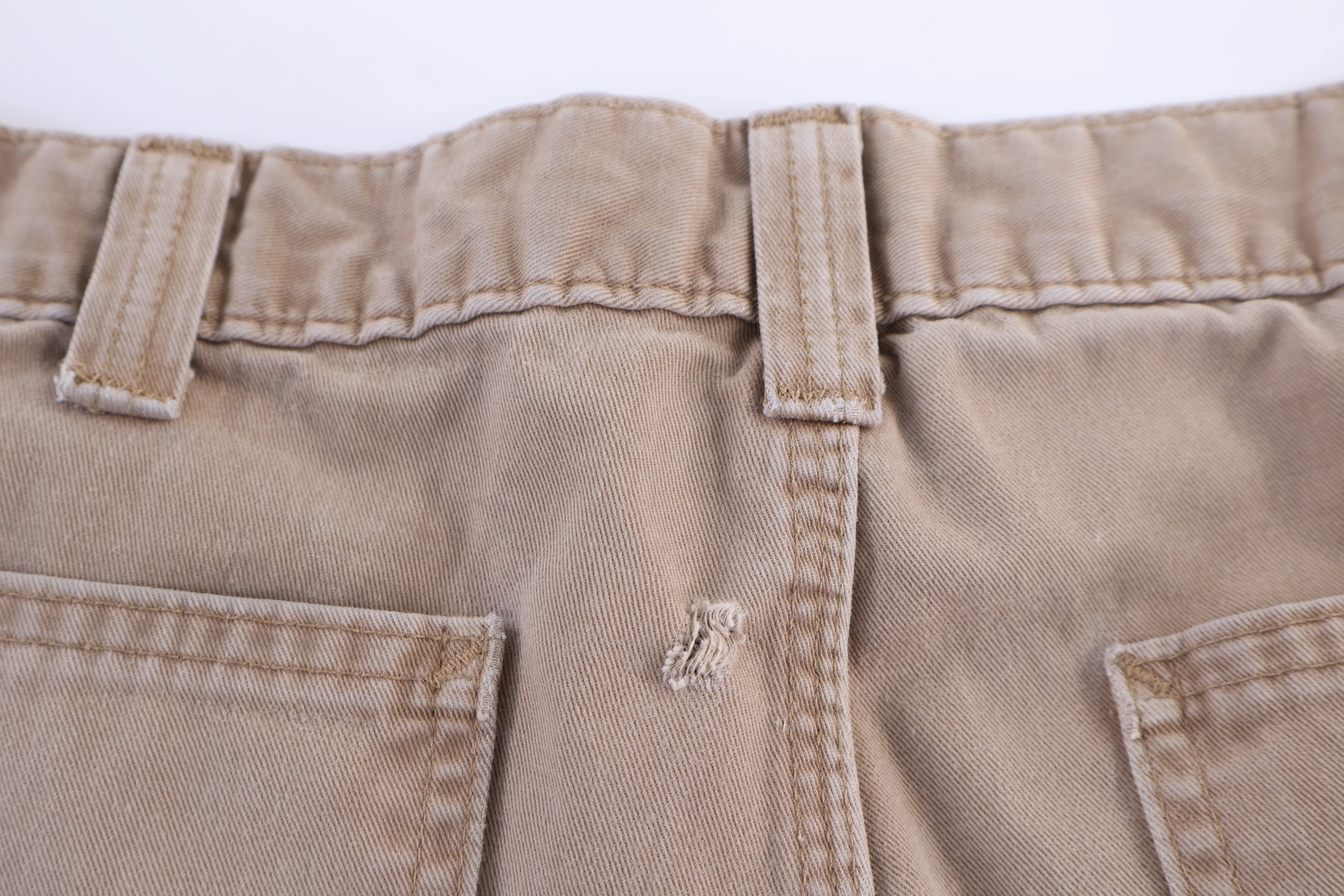 Carhartt Logo Patch Tan Pants - Image 3