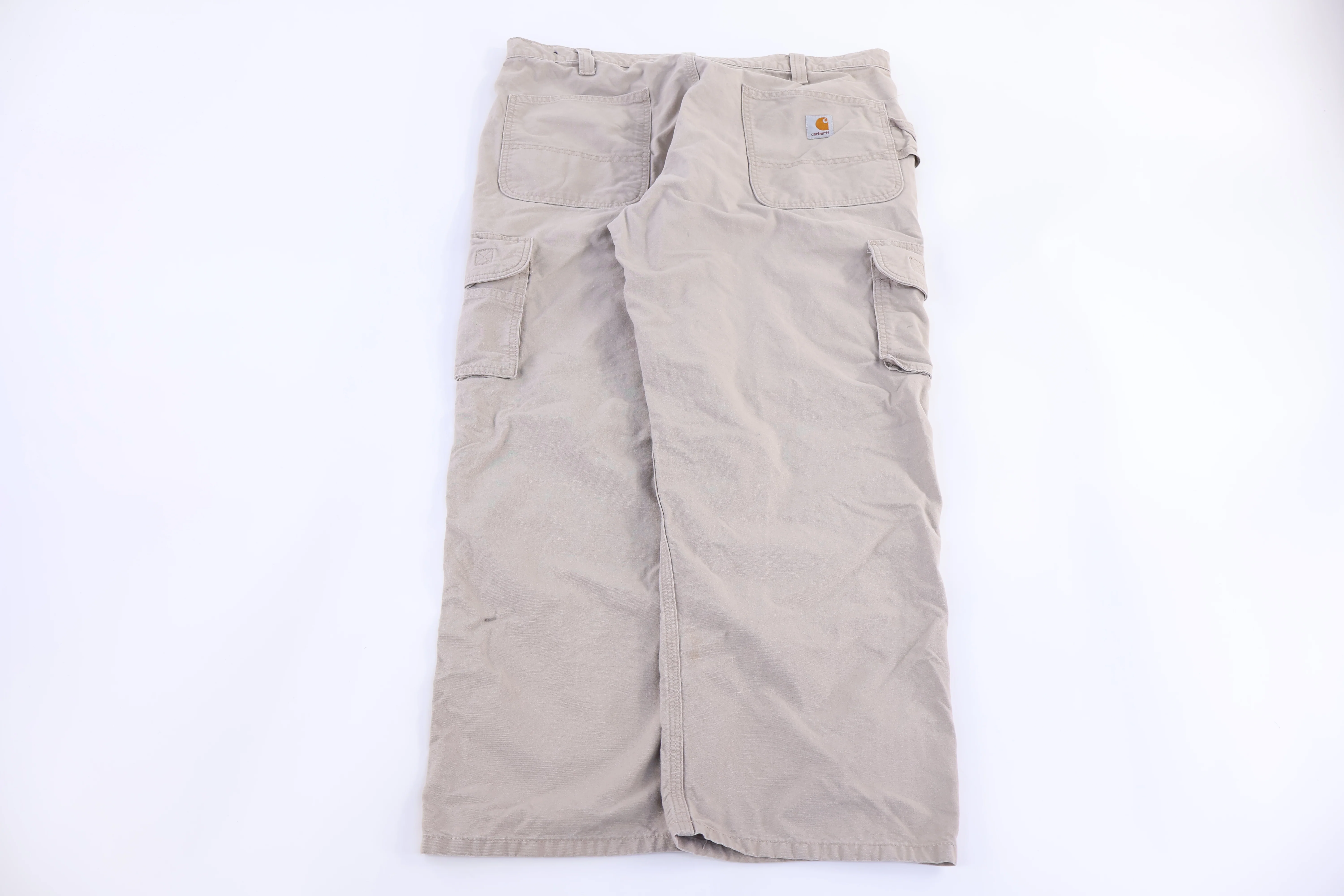 Carhartt Logo Patch Tan Pants - Image 2