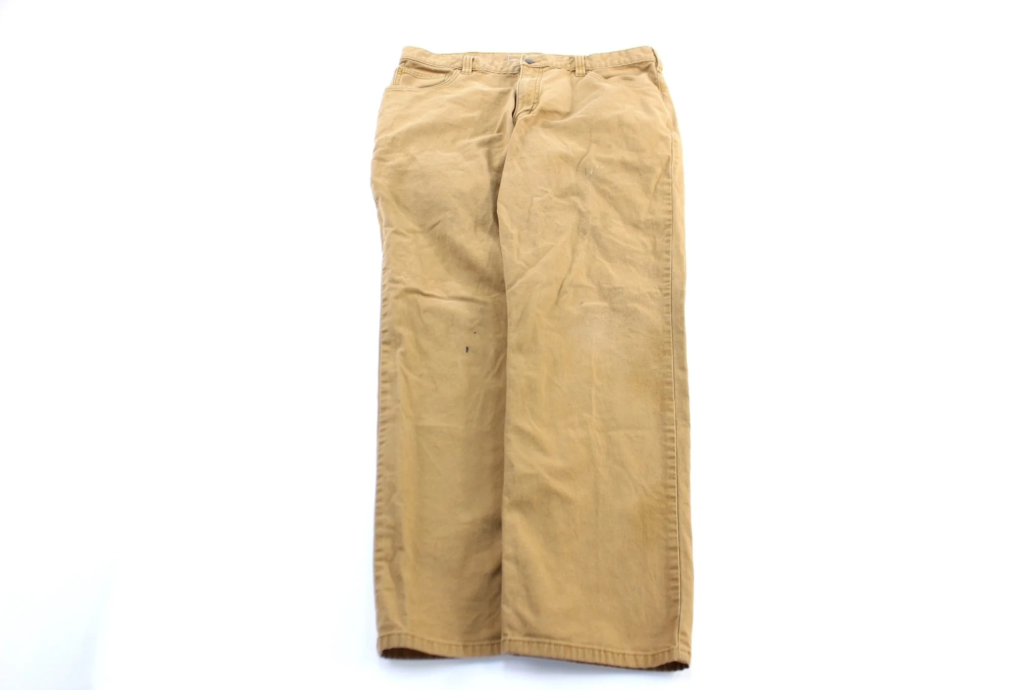 Carhartt Logo Patch Tan Relaxed Fit Pants