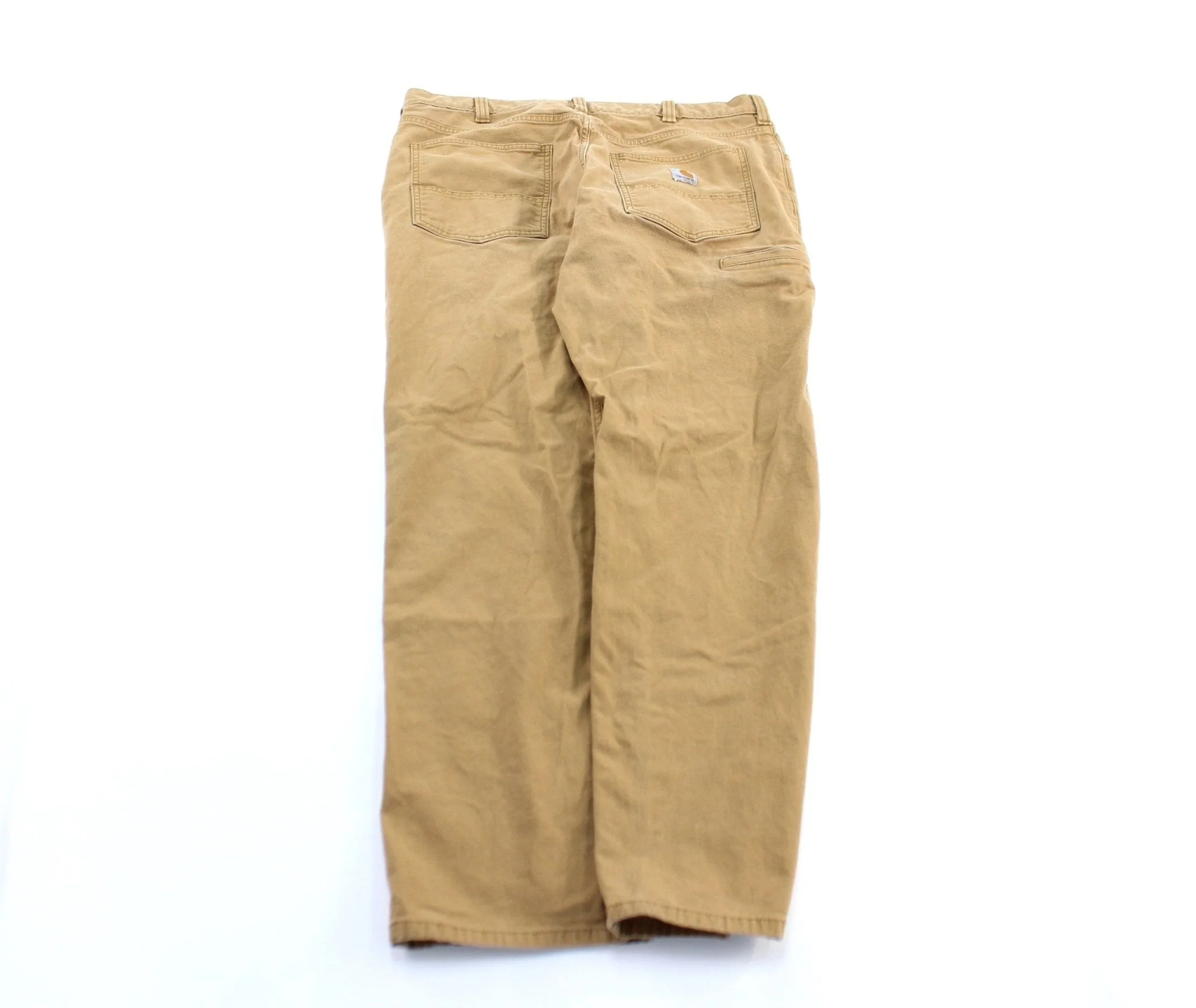 Carhartt Logo Patch Tan Relaxed Fit Pants - Image 2
