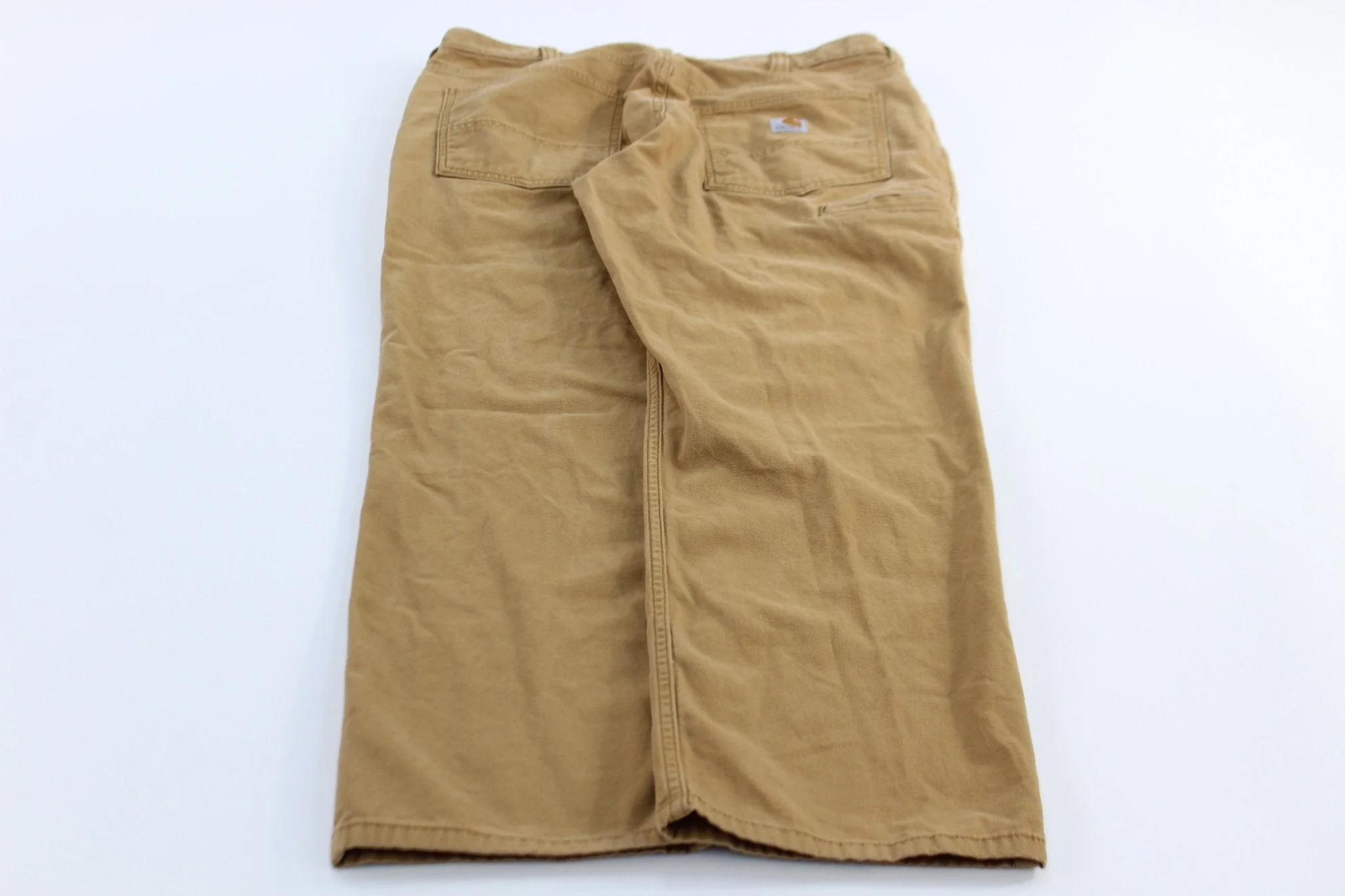 Carhartt Logo Patch Tan Relaxed Fit Pants - Image 2