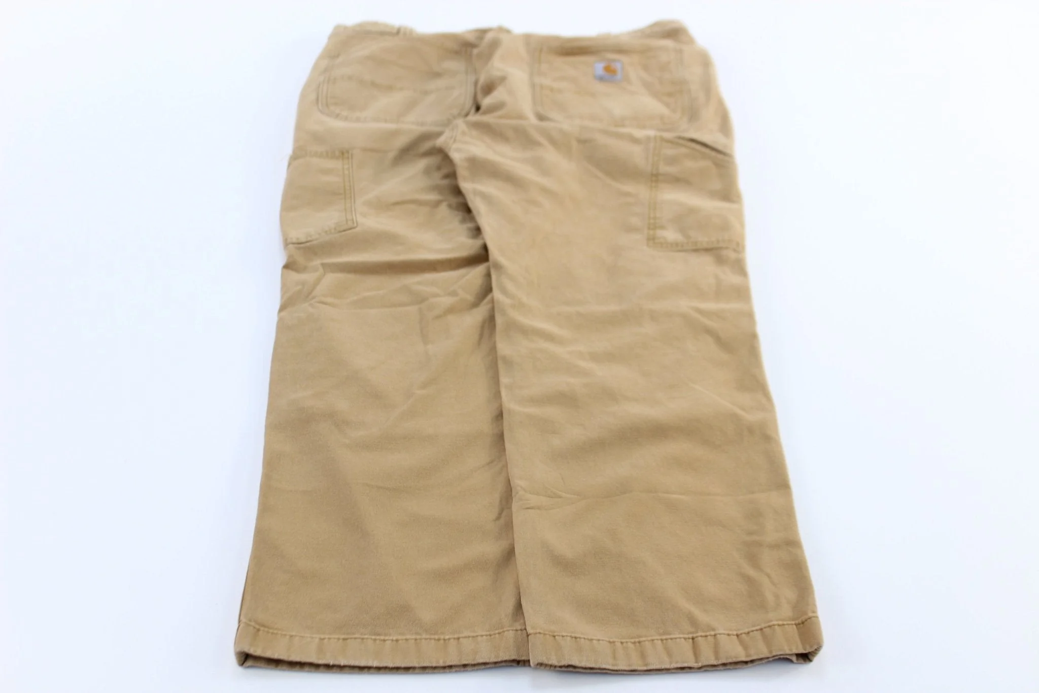 Carhartt Logo Patch Tan Relaxed Fit Pants - Image 2