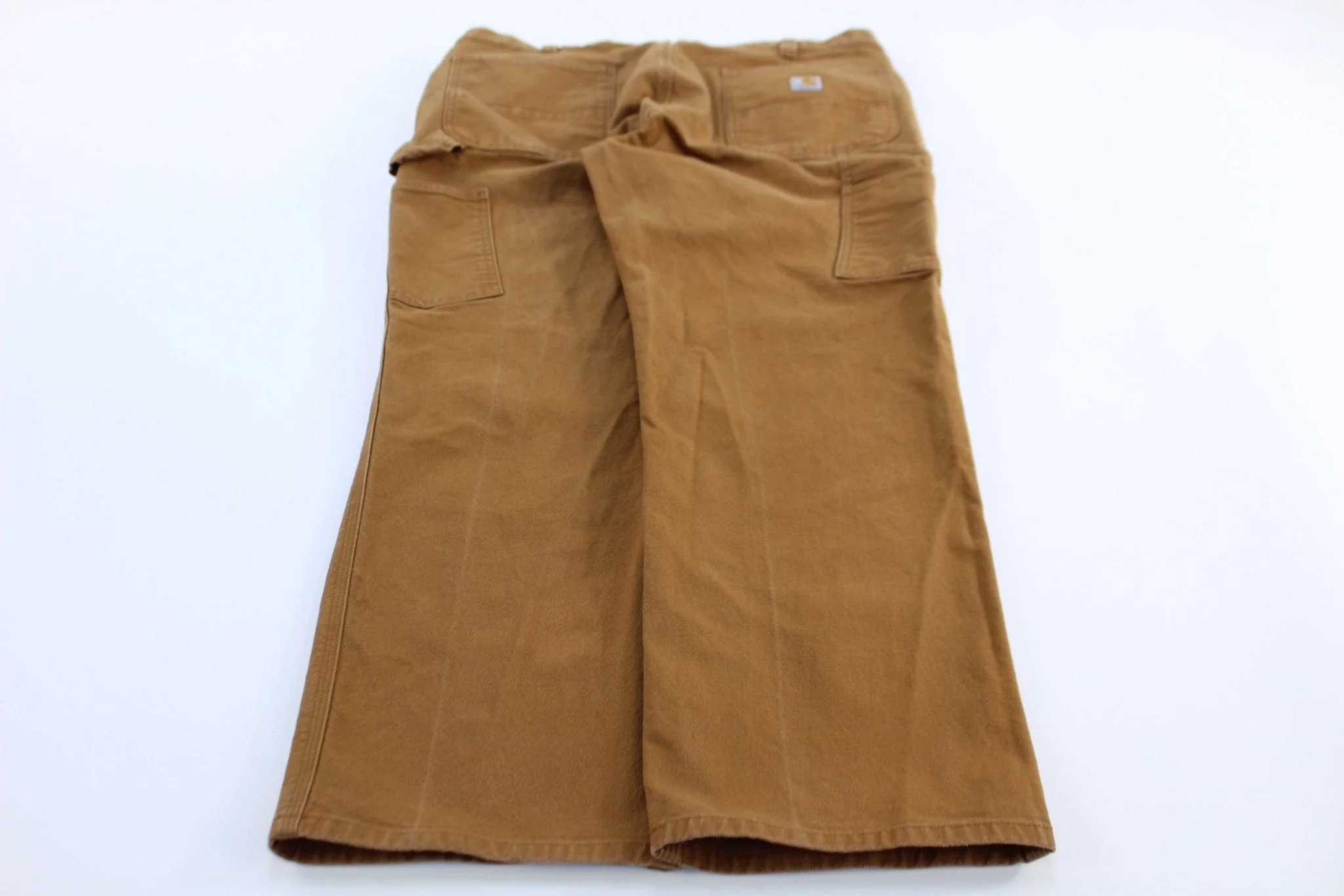 Carhartt Logo Patch Tan Relaxed Fit Pants - Image 2