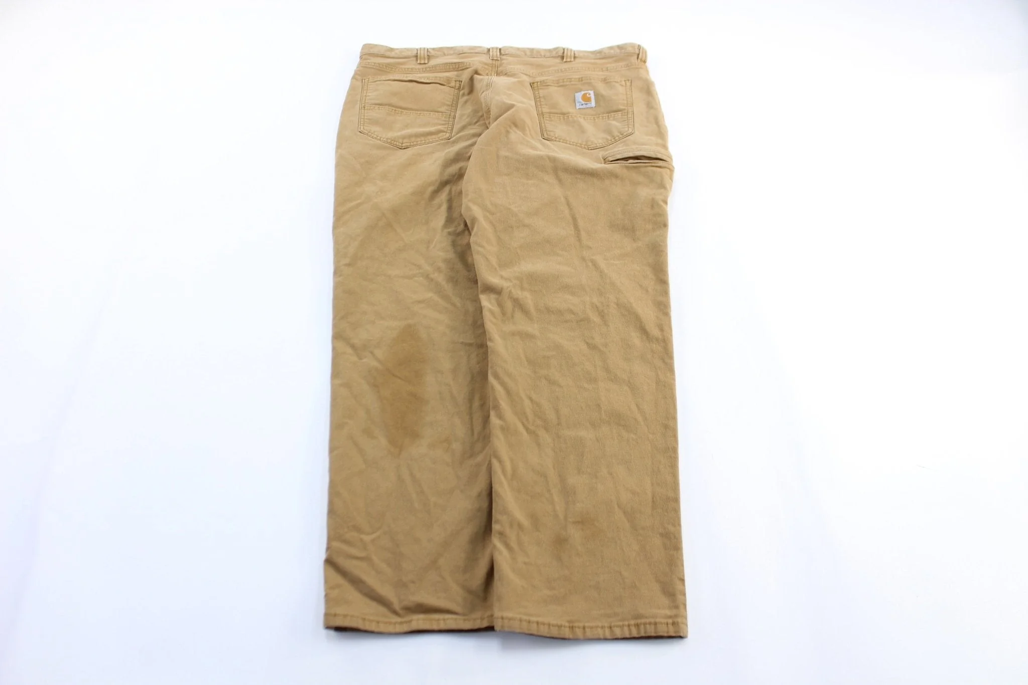 Carhartt Logo Patch Tan Relaxed Fit Pants - Image 2