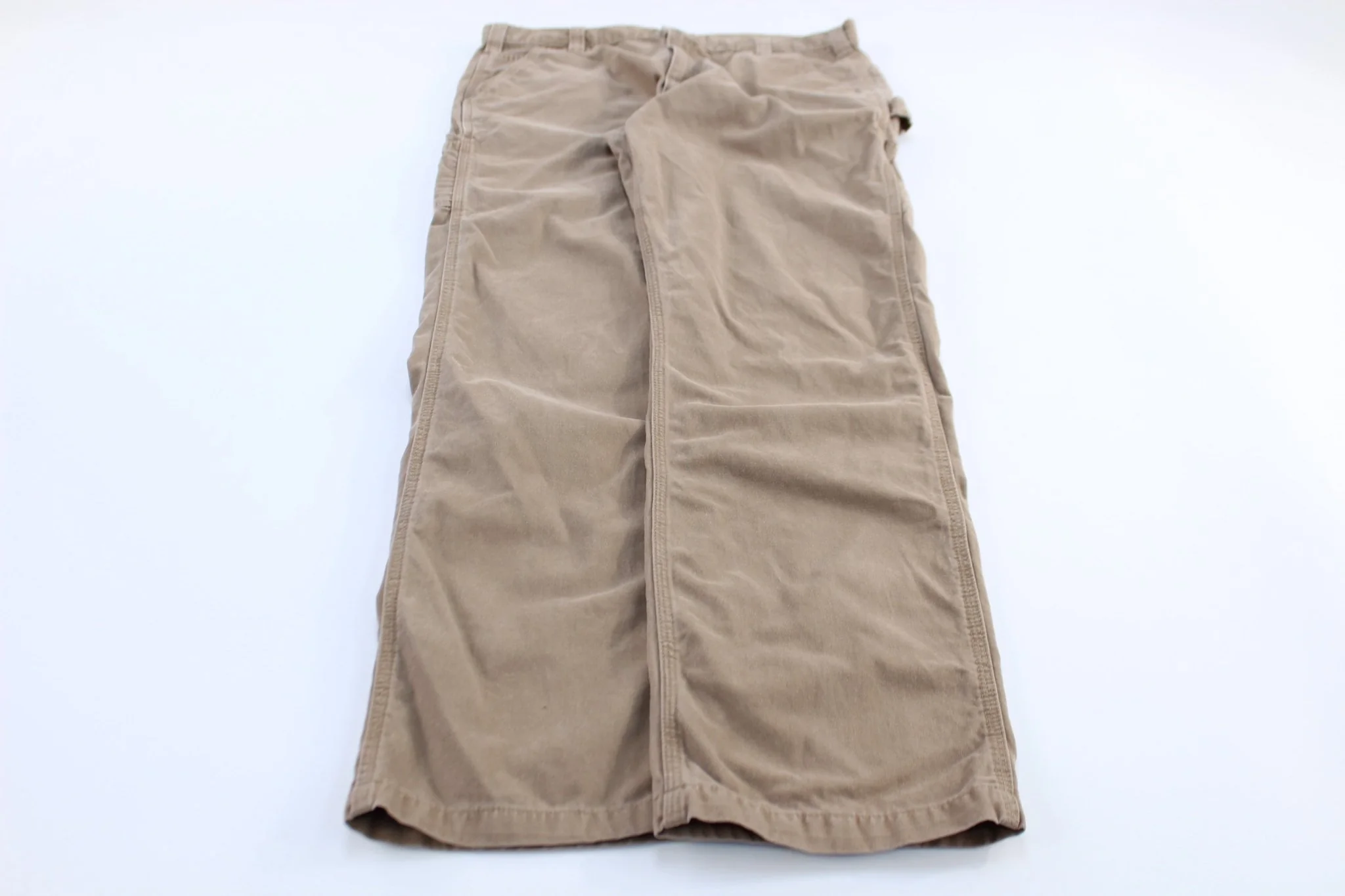 Carhartt Logo Patch Tan Relaxed Fit Pants
