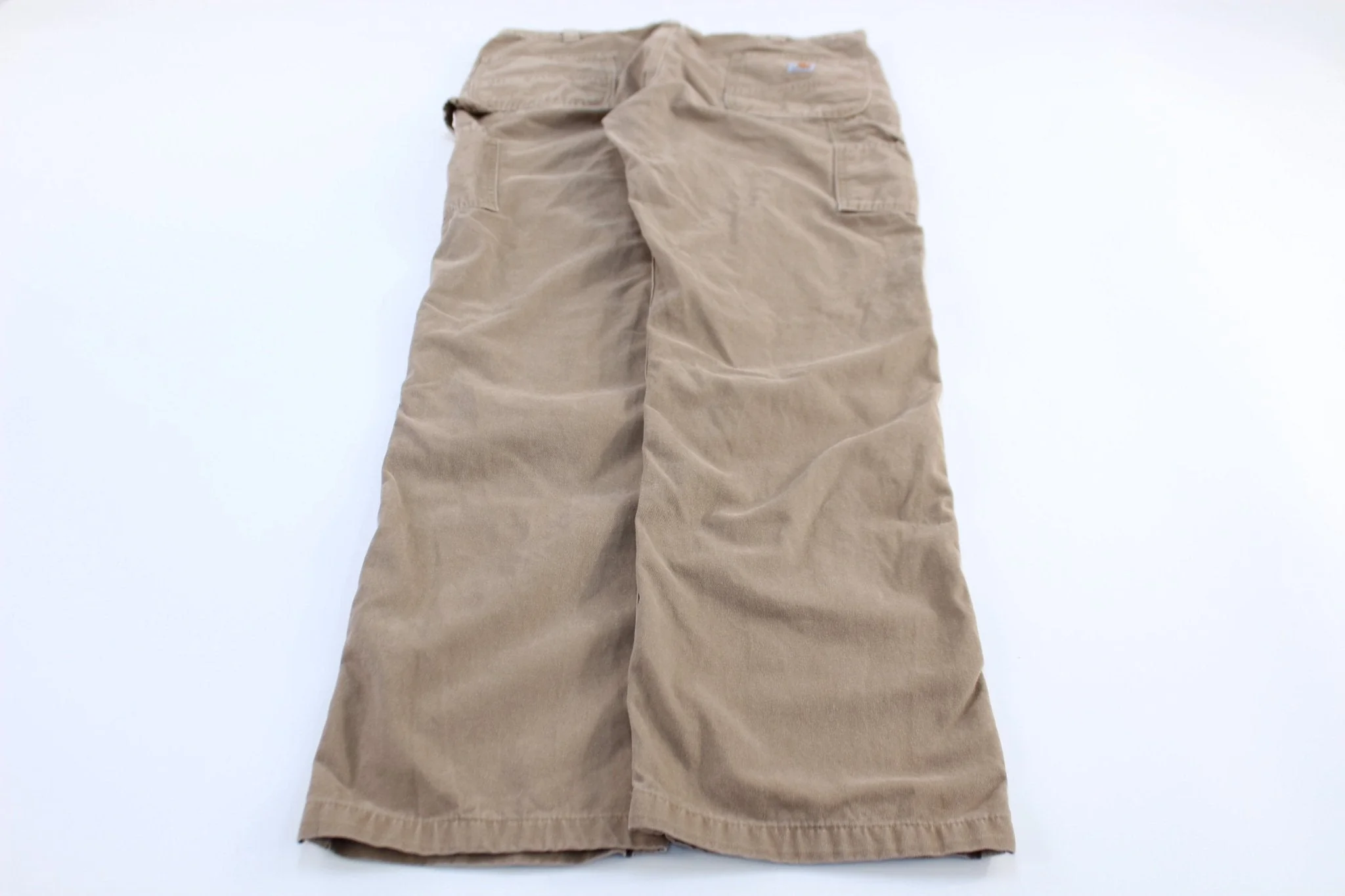 Carhartt Logo Patch Tan Relaxed Fit Pants - Image 2