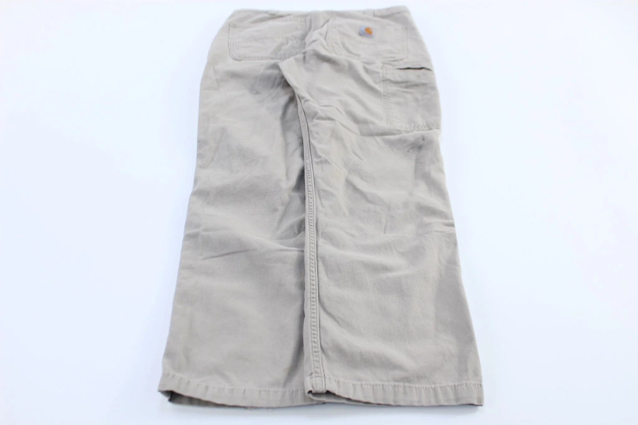 Carhartt Logo Patch Tan Relaxed Fit Pants