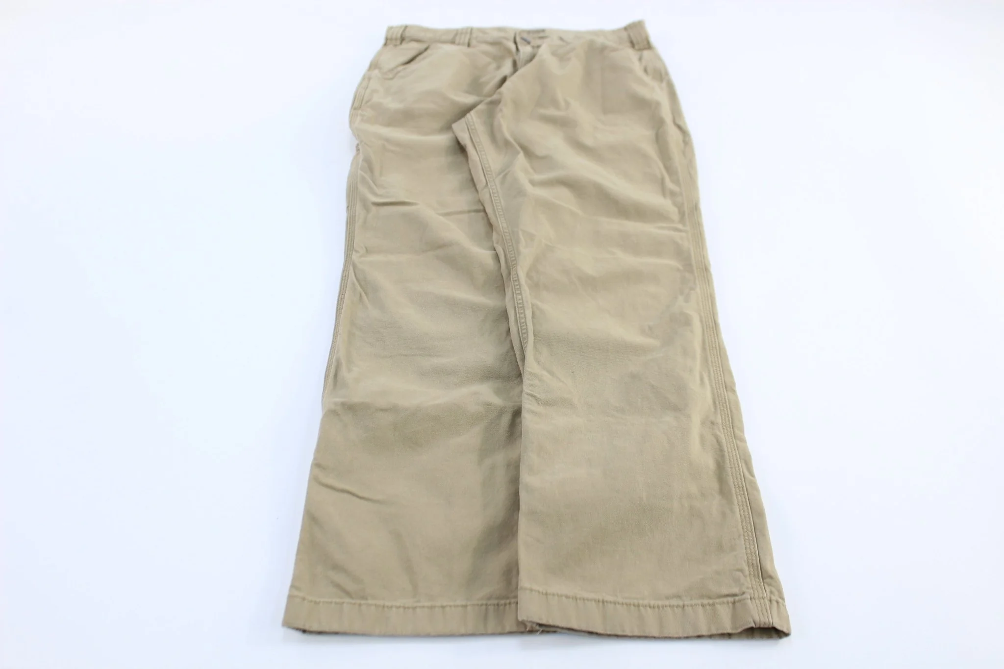 Carhartt Logo Patch Tan Relaxed Fit Pants