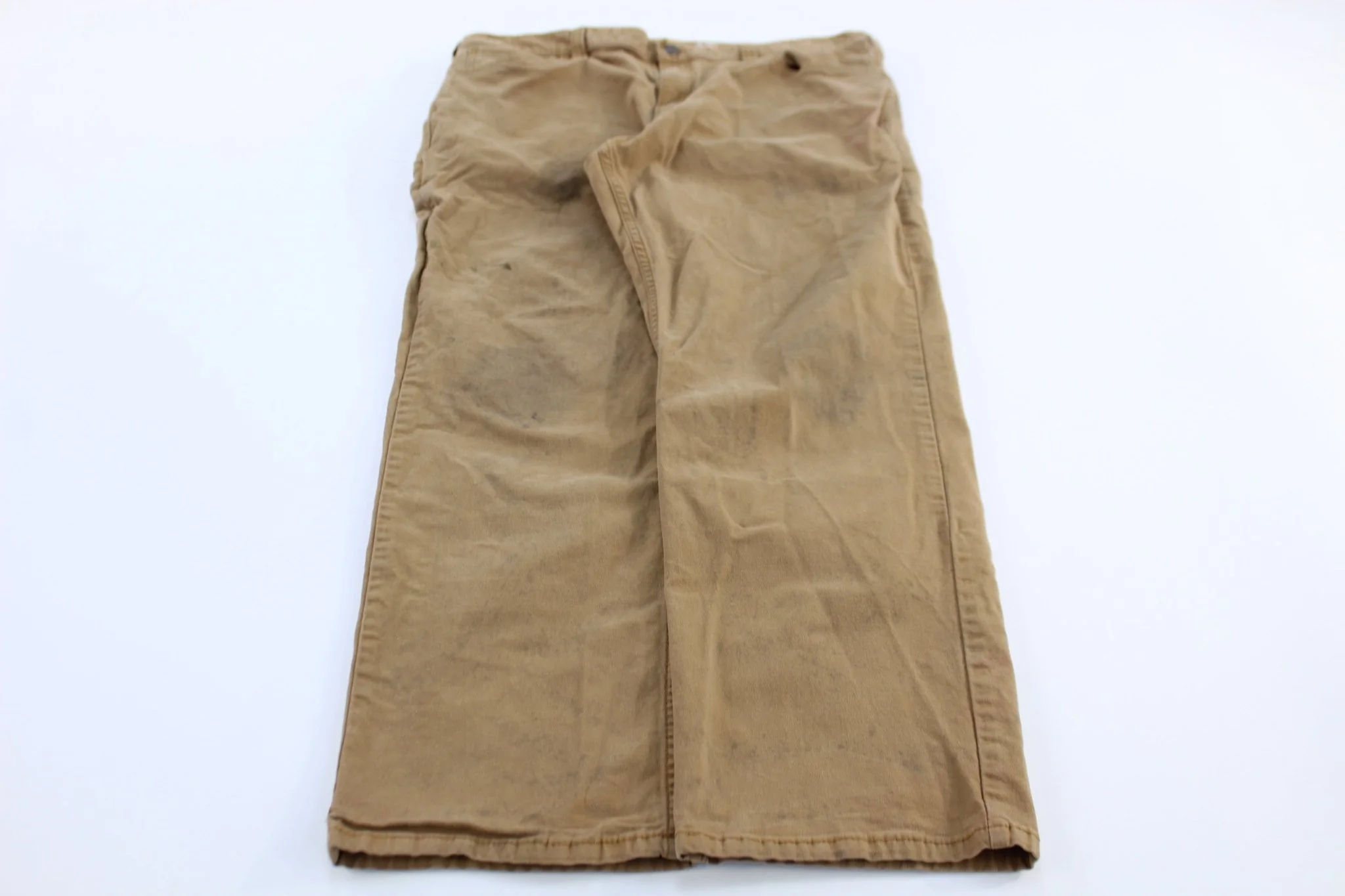 Carhartt Logo Patch Tan Relaxed Fit Pants