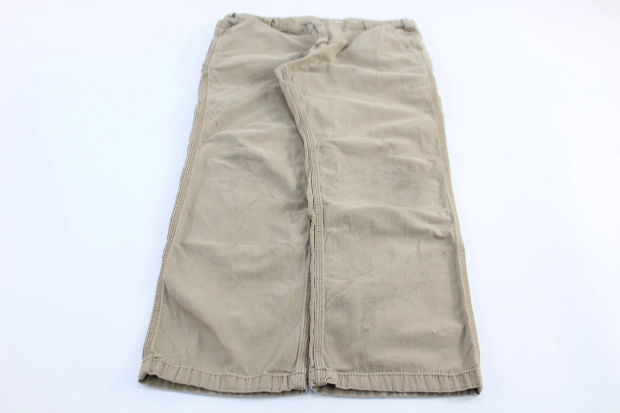 Carhartt Logo Patch Tan Relaxed Fit Pants