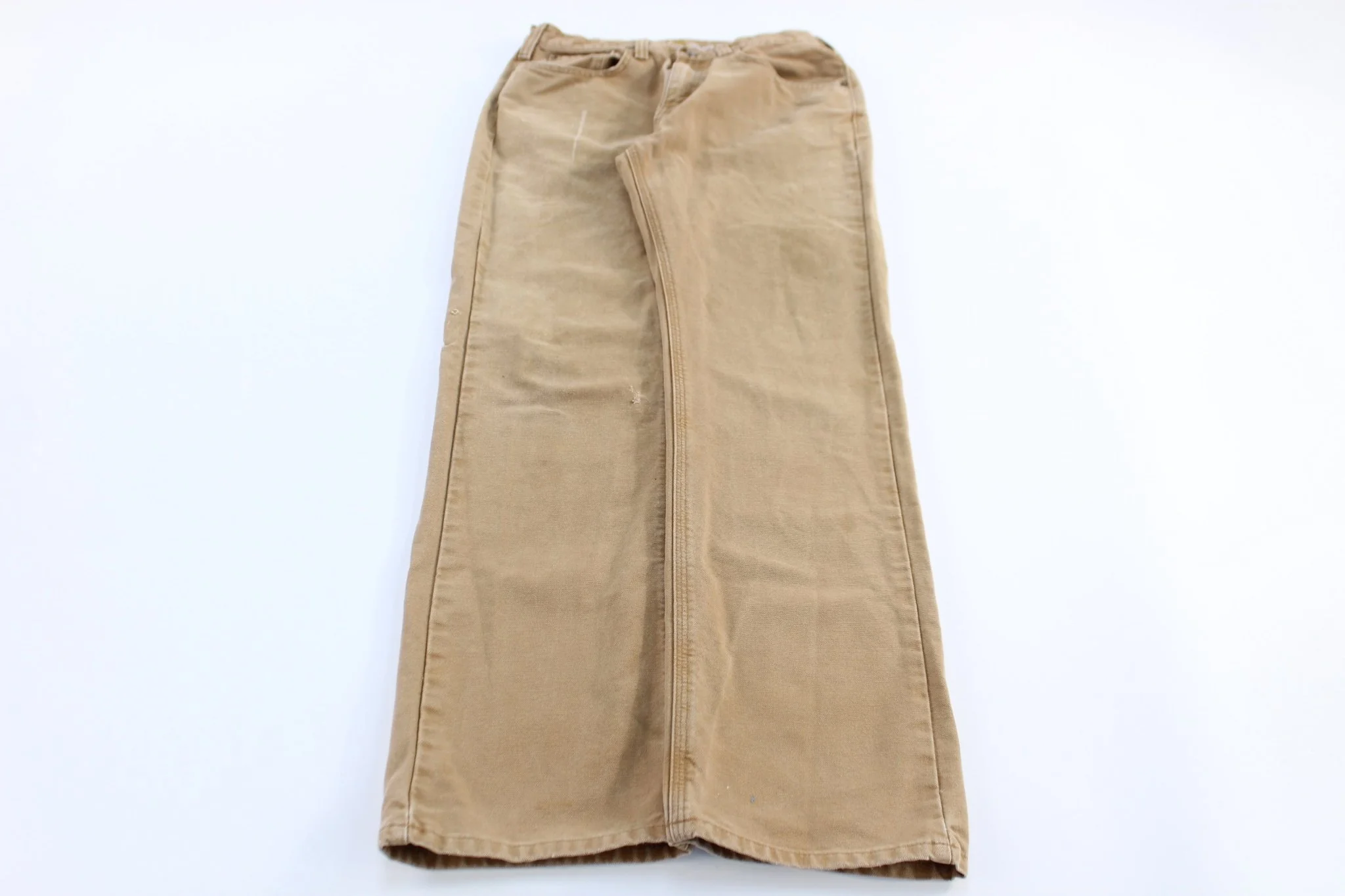 Carhartt Logo Patch Tan Relaxed Fit Pants
