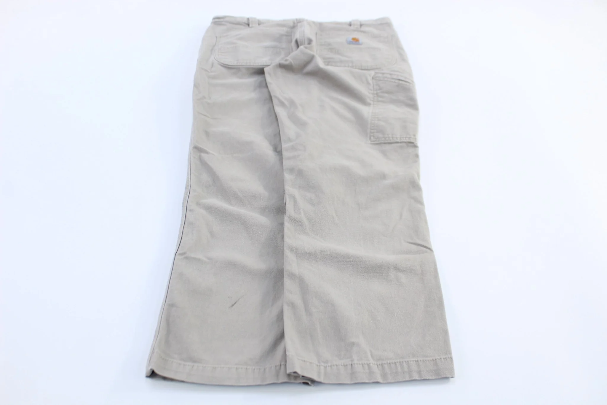 Carhartt Logo Patch Tan Relaxed Fit Pants