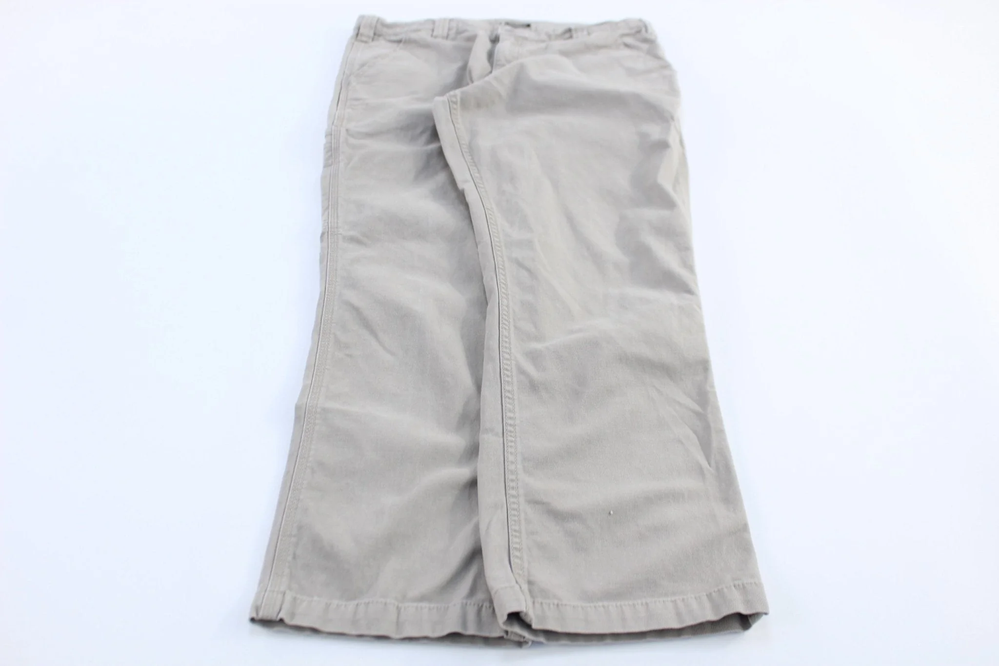 Carhartt Logo Patch Tan Relaxed Fit Pants - Image 2