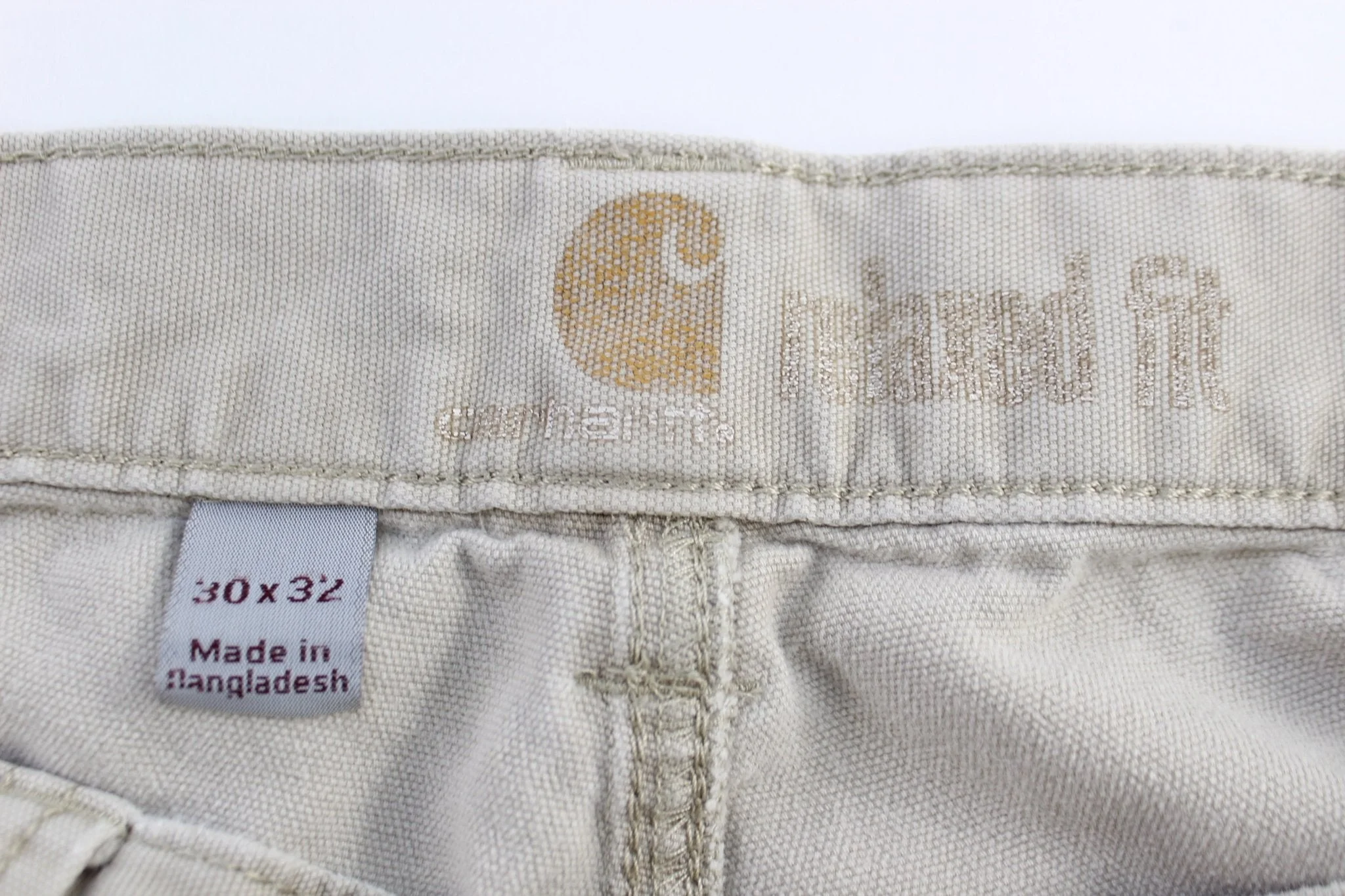 Carhartt Logo Patch Tan Relaxed Fit Pants - Image 4