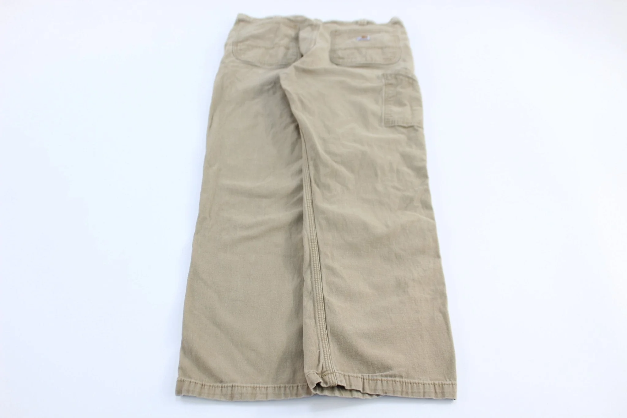 Carhartt Logo Patch Tan Relaxed Fit Pants - Image 2
