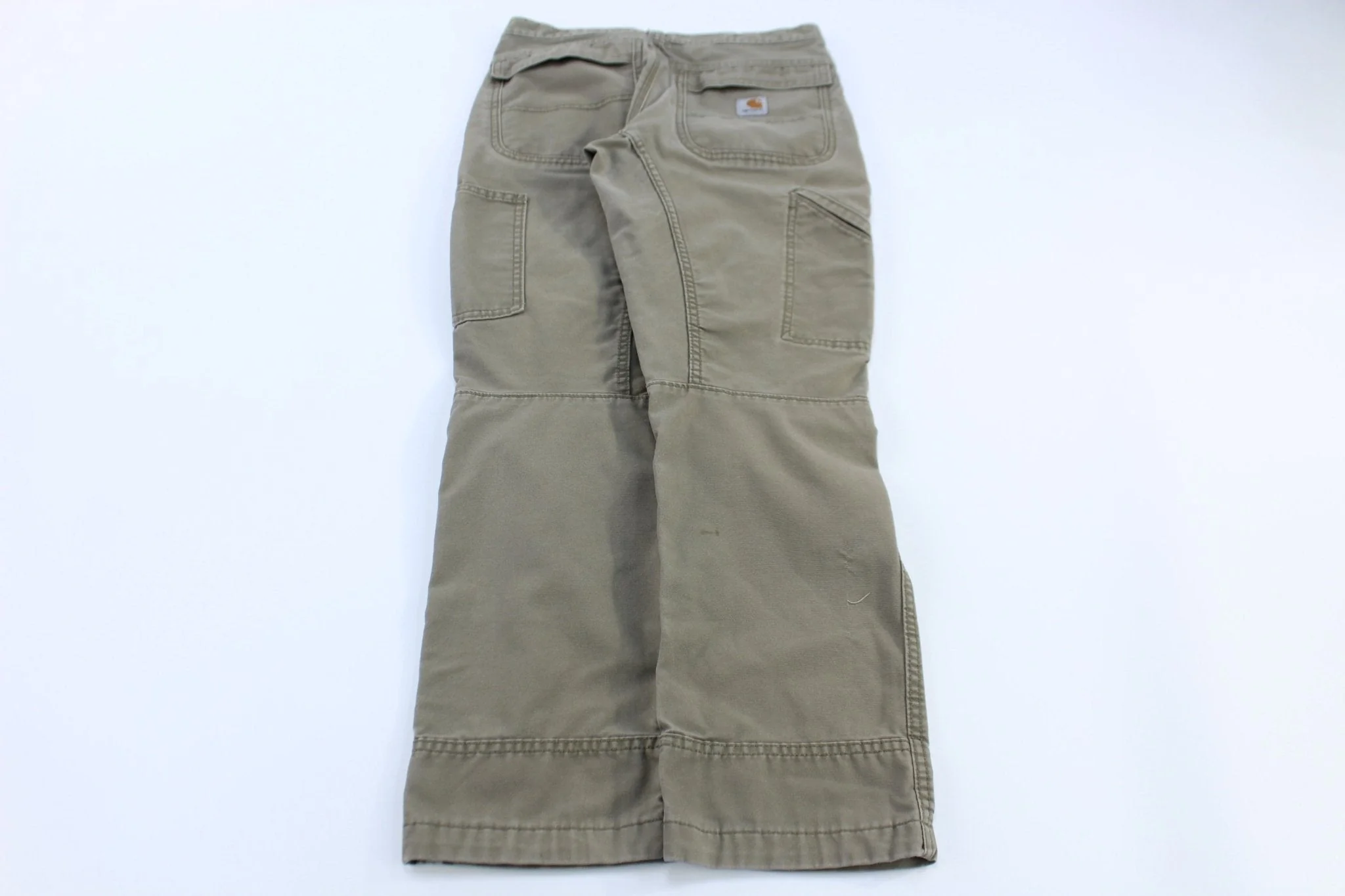 Carhartt Logo Patch Tan Relaxed Fit Pants - Image 2