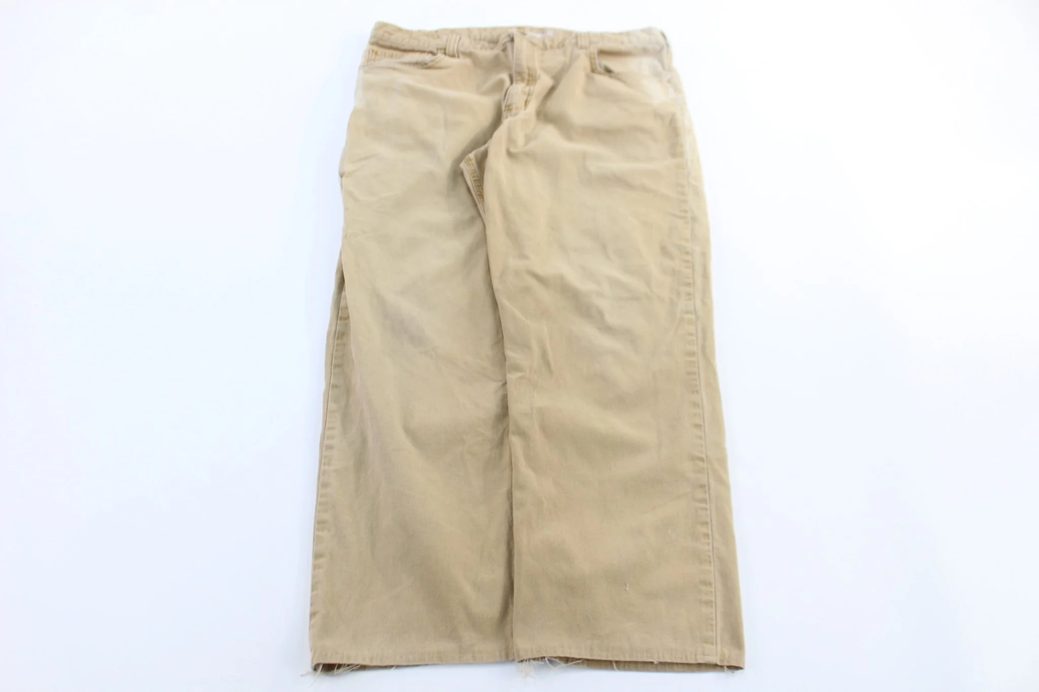 Carhartt Logo Patch Tan Relaxed Fit Pants