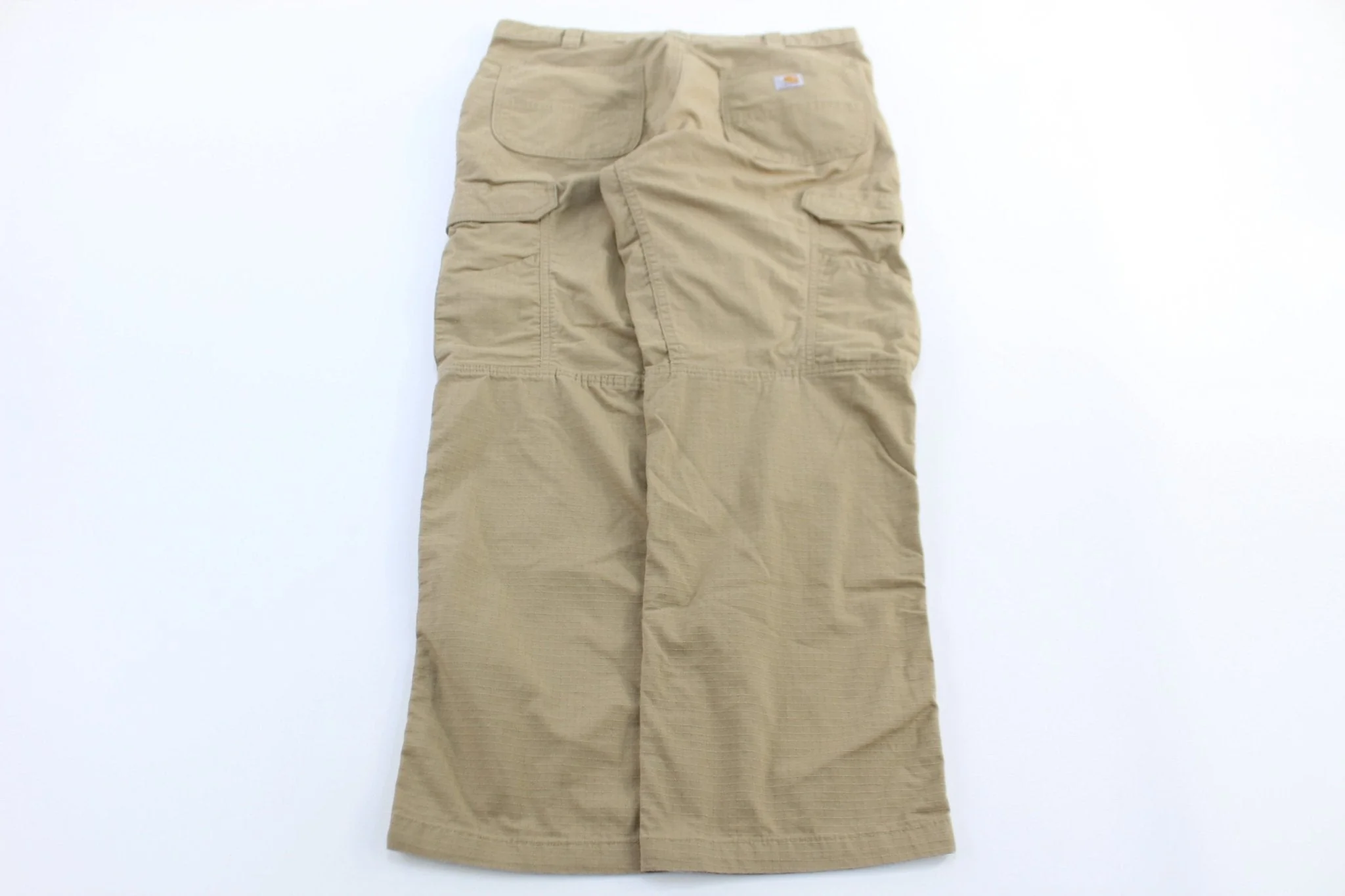 Carhartt Logo Patch Tan Relaxed Fit Pants - Image 2