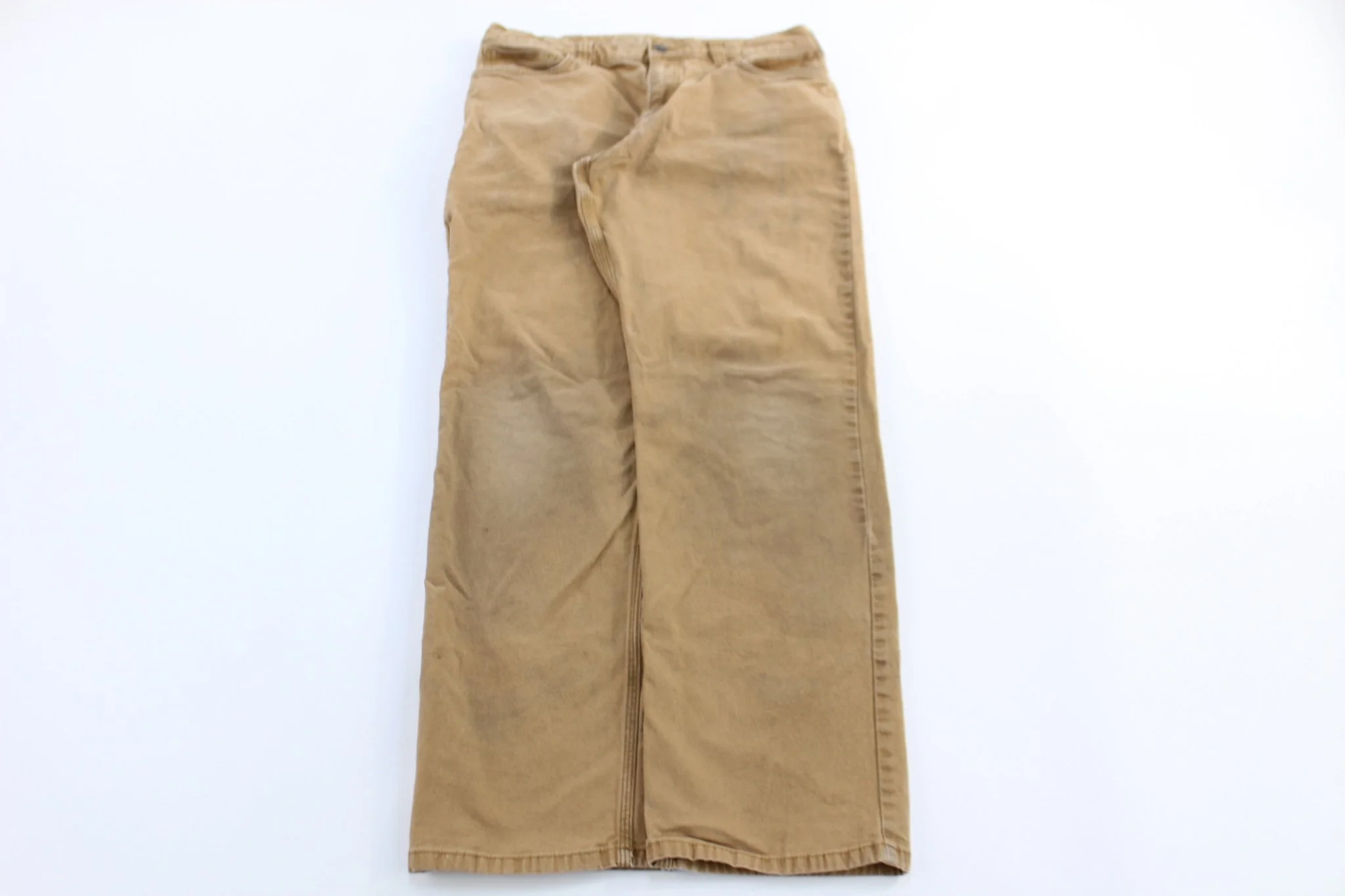 Carhartt Logo Patch Tan Relaxed Fit Pants