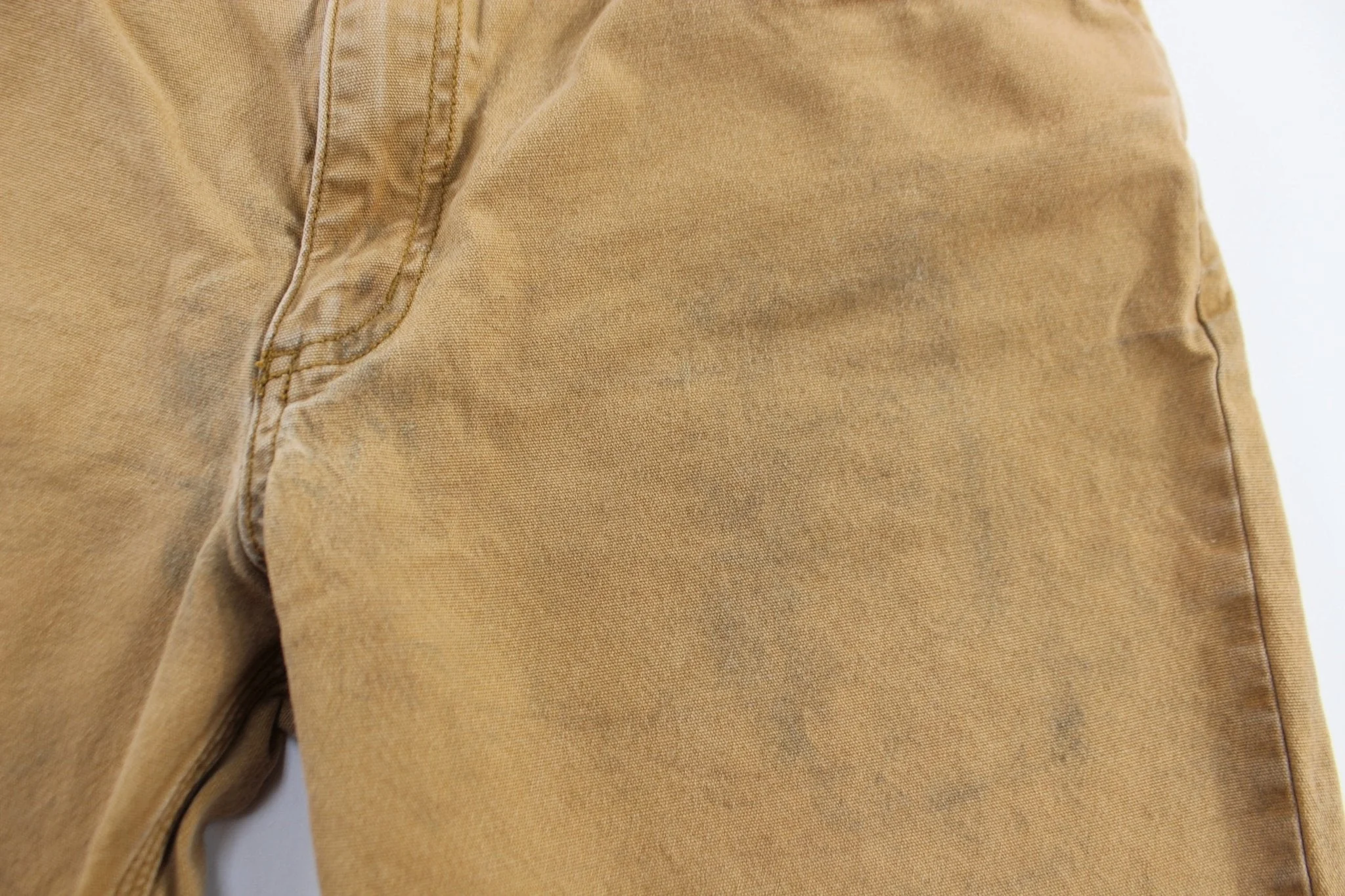 Carhartt Logo Patch Tan Relaxed Fit Pants - Image 3