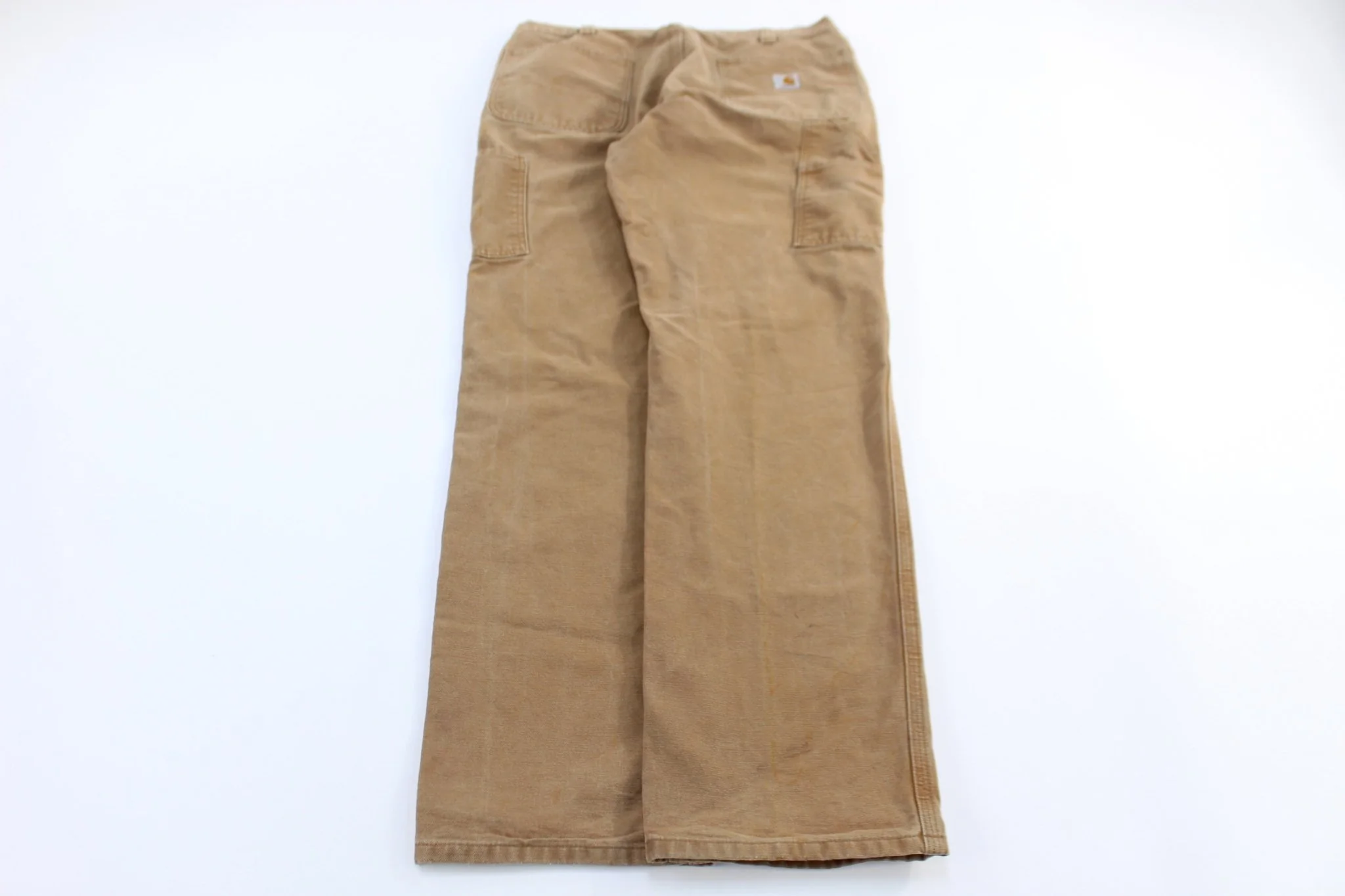Carhartt Logo Patch Tan Relaxed Fit Pants
