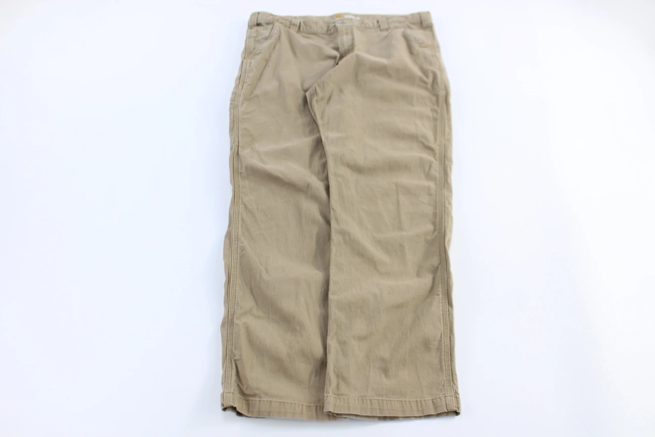 Carhartt Logo Patch Tan Relaxed Fit Pants