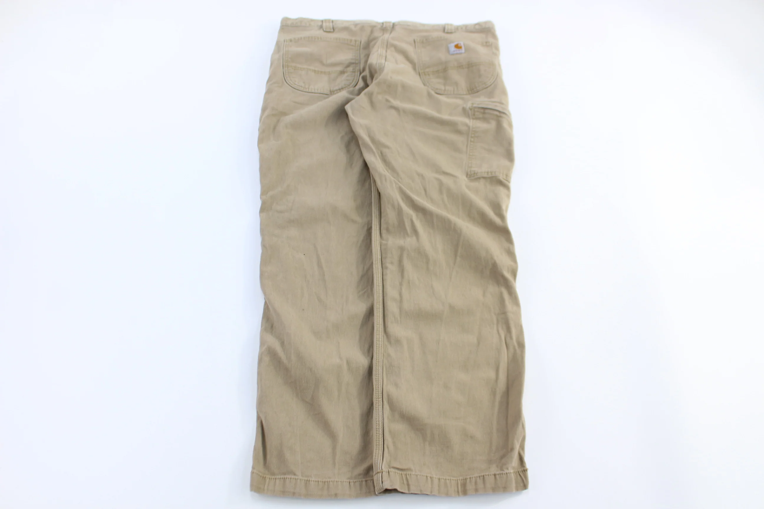 Carhartt Logo Patch Tan Relaxed Fit Pants - Image 2