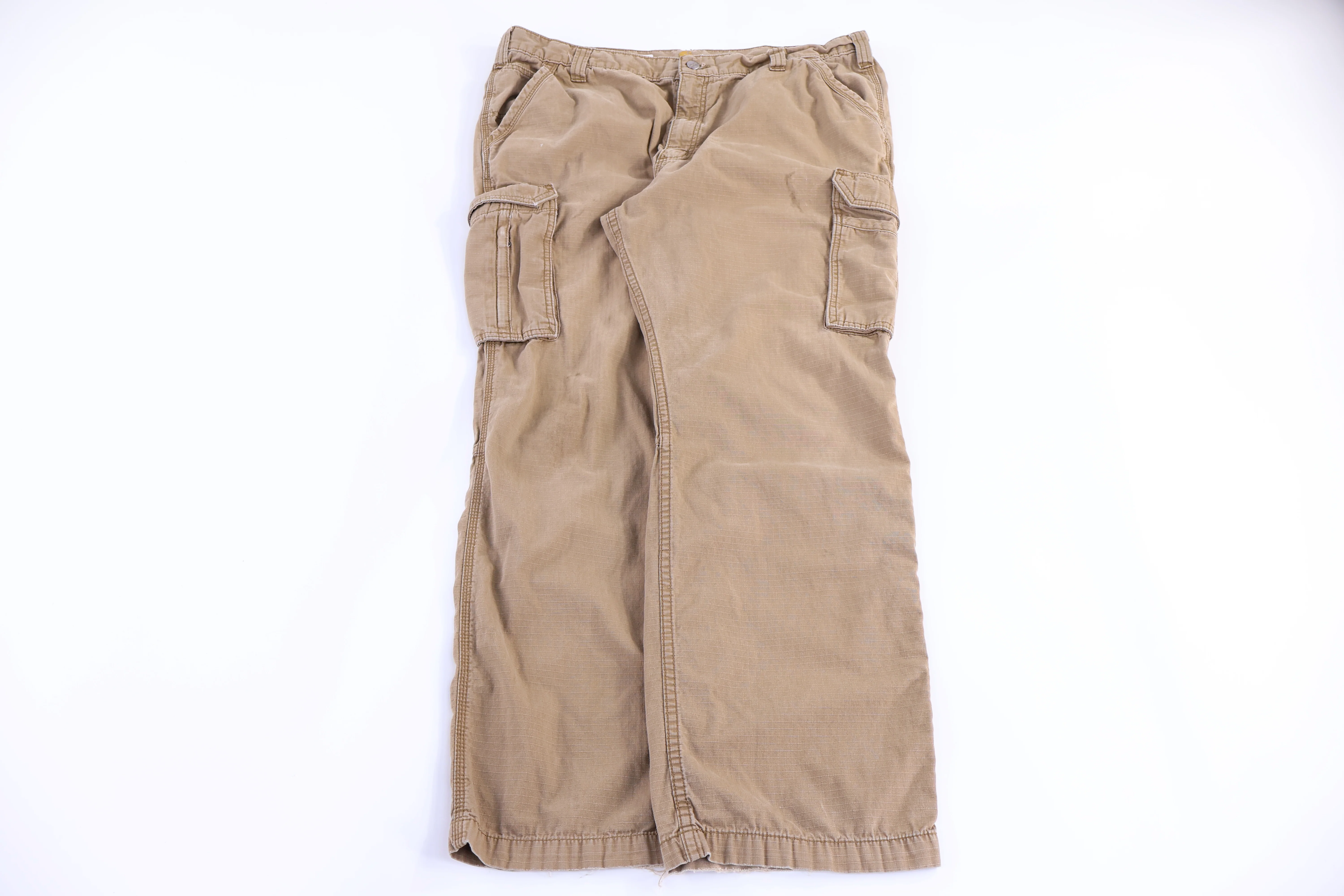 Carhartt Logo Patch Tan Relaxed Fit Pants