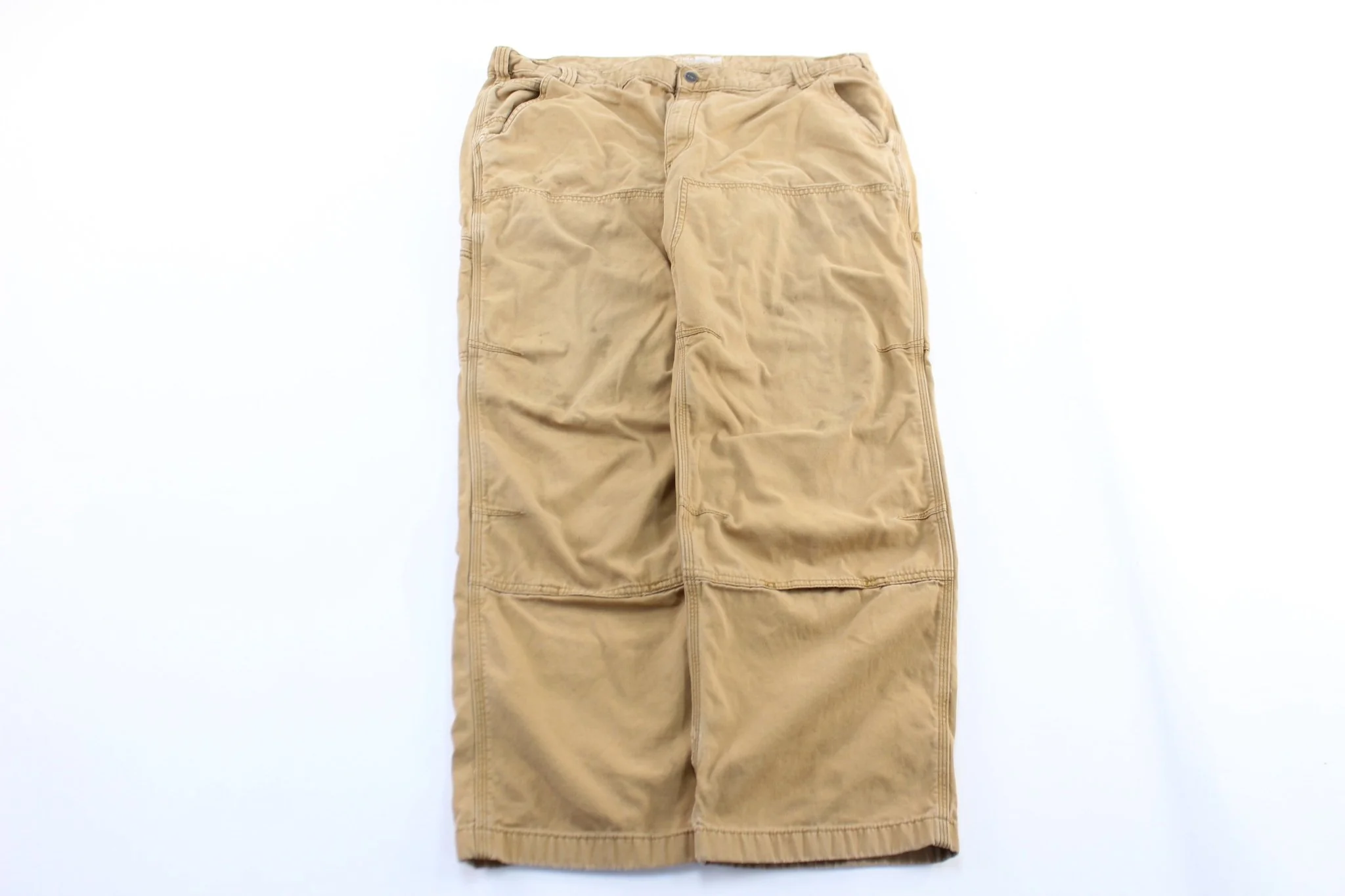 Carhartt Logo Patch Tan Relaxed Fit Pants