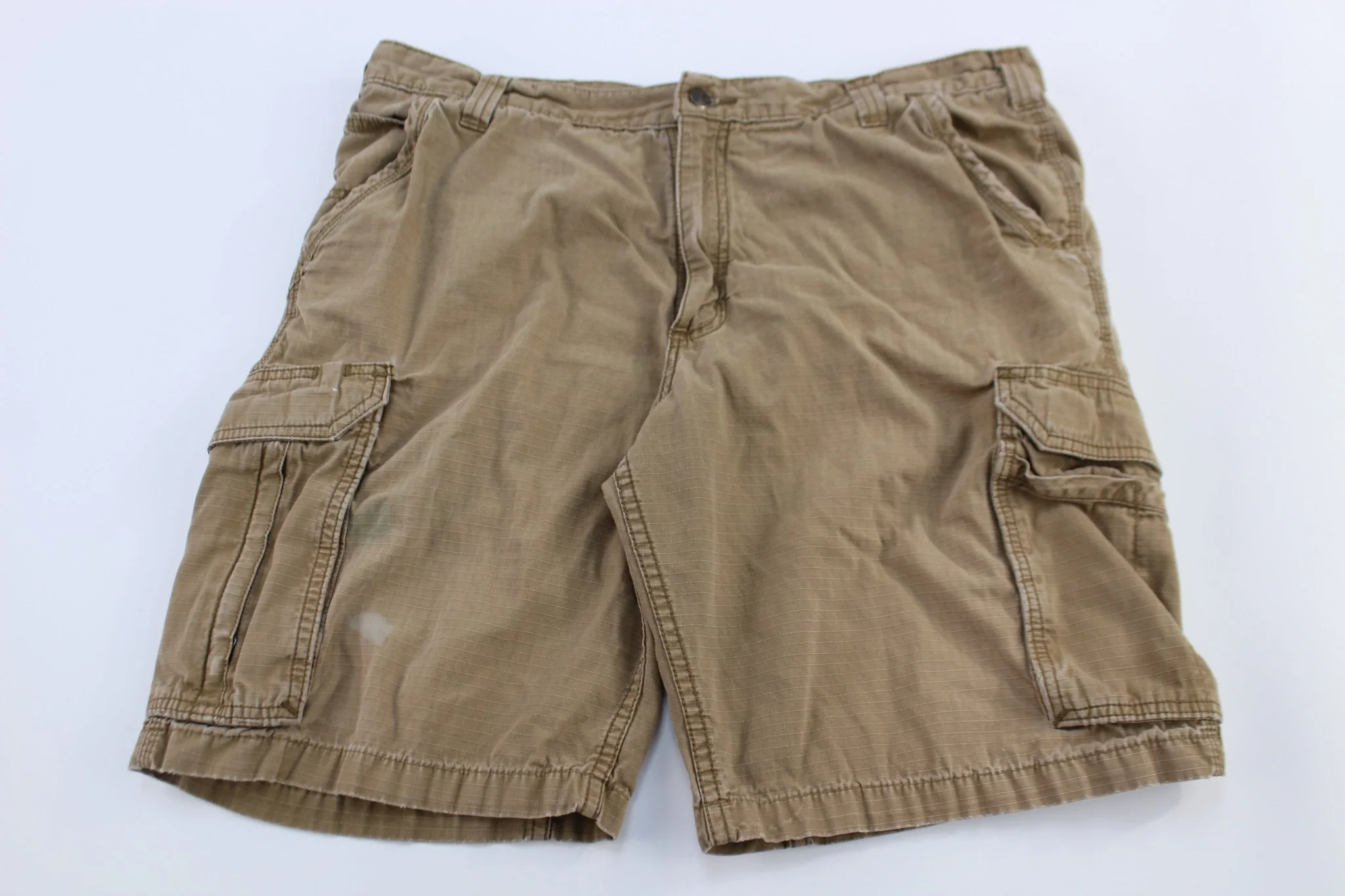 Carhartt Logo Patch Tan Relaxed Fit Shorts