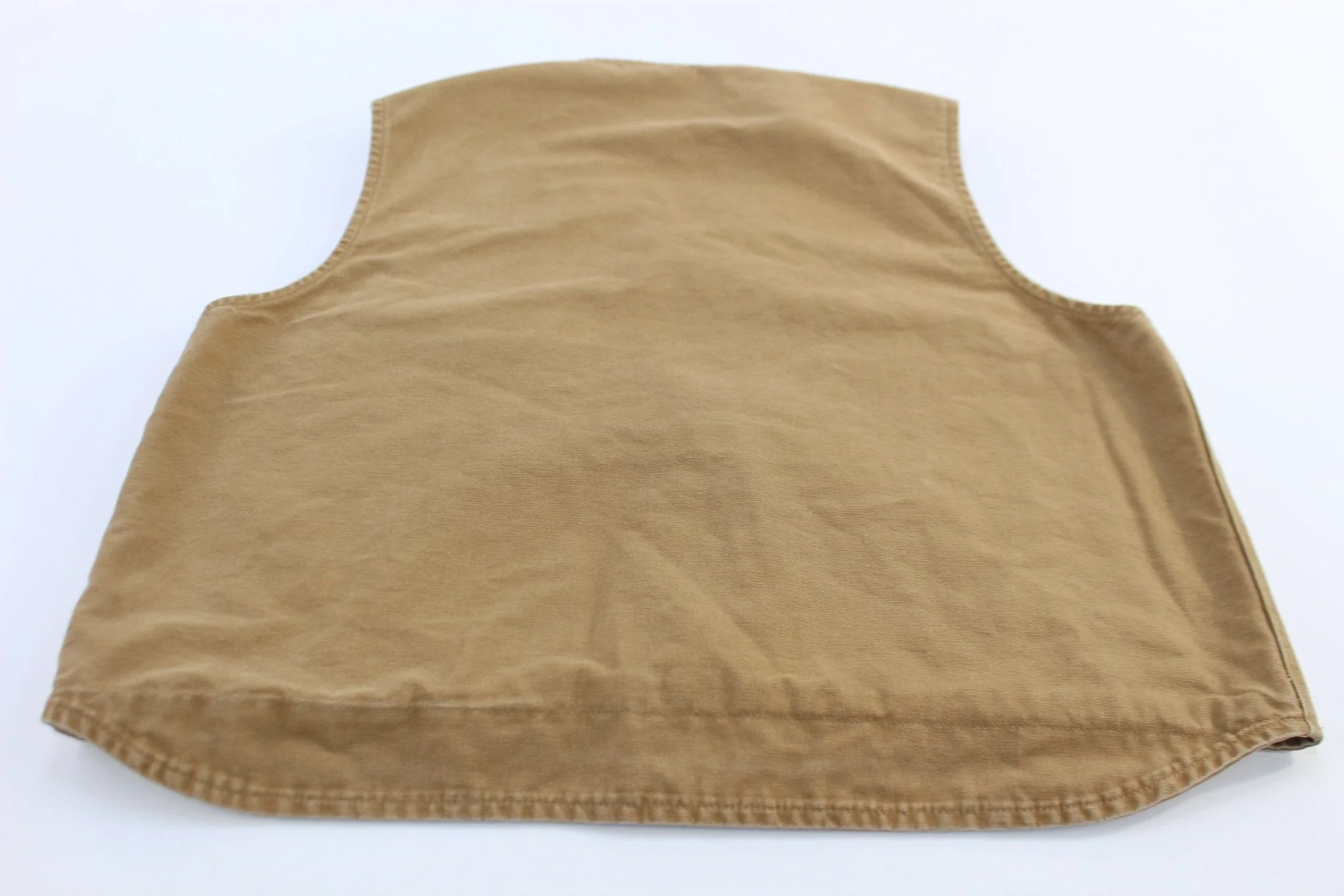 Carhartt Logo Patch Tan Sherpa Lined Vest - Image 2