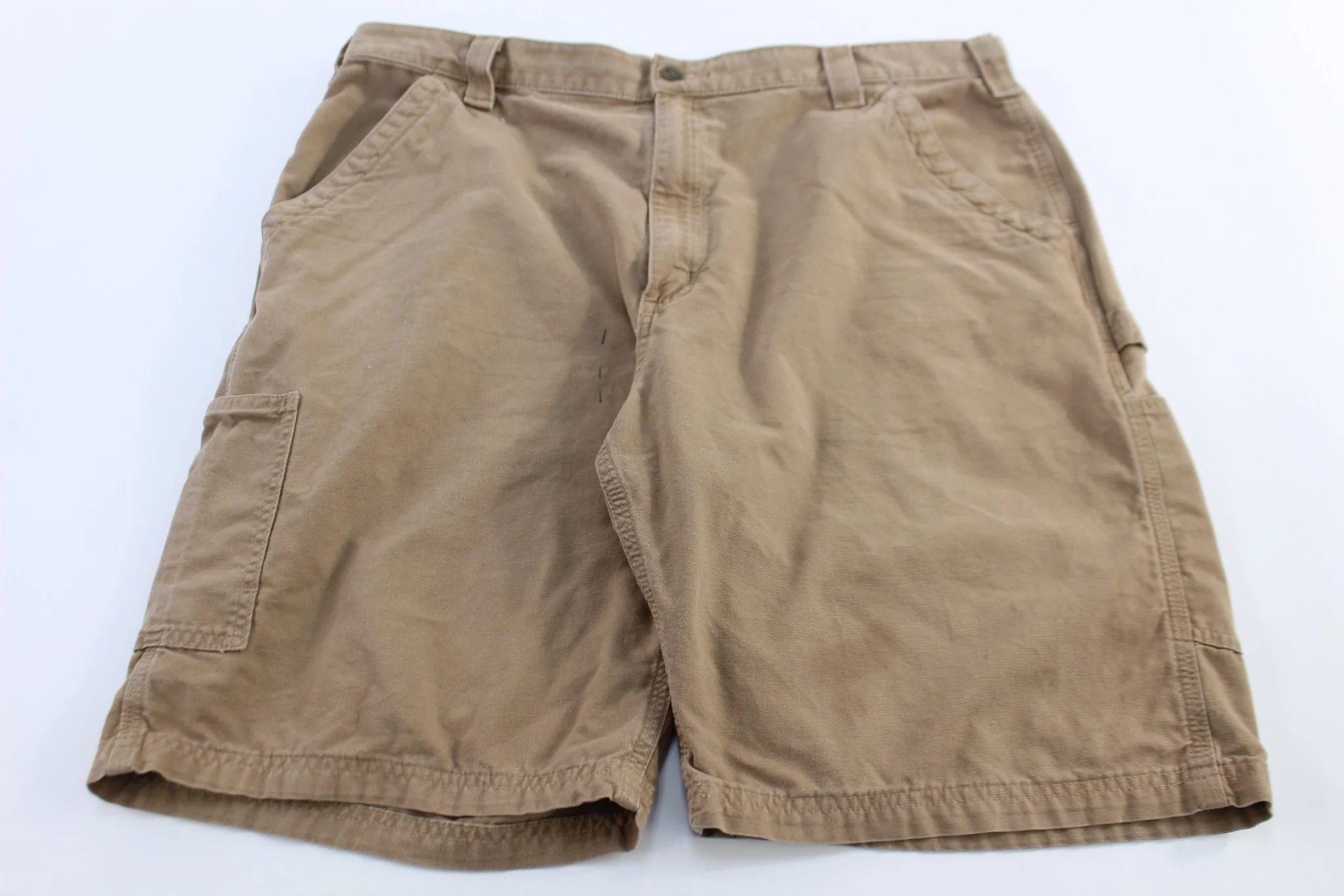 Carhartt Logo Patch Tan Shorts