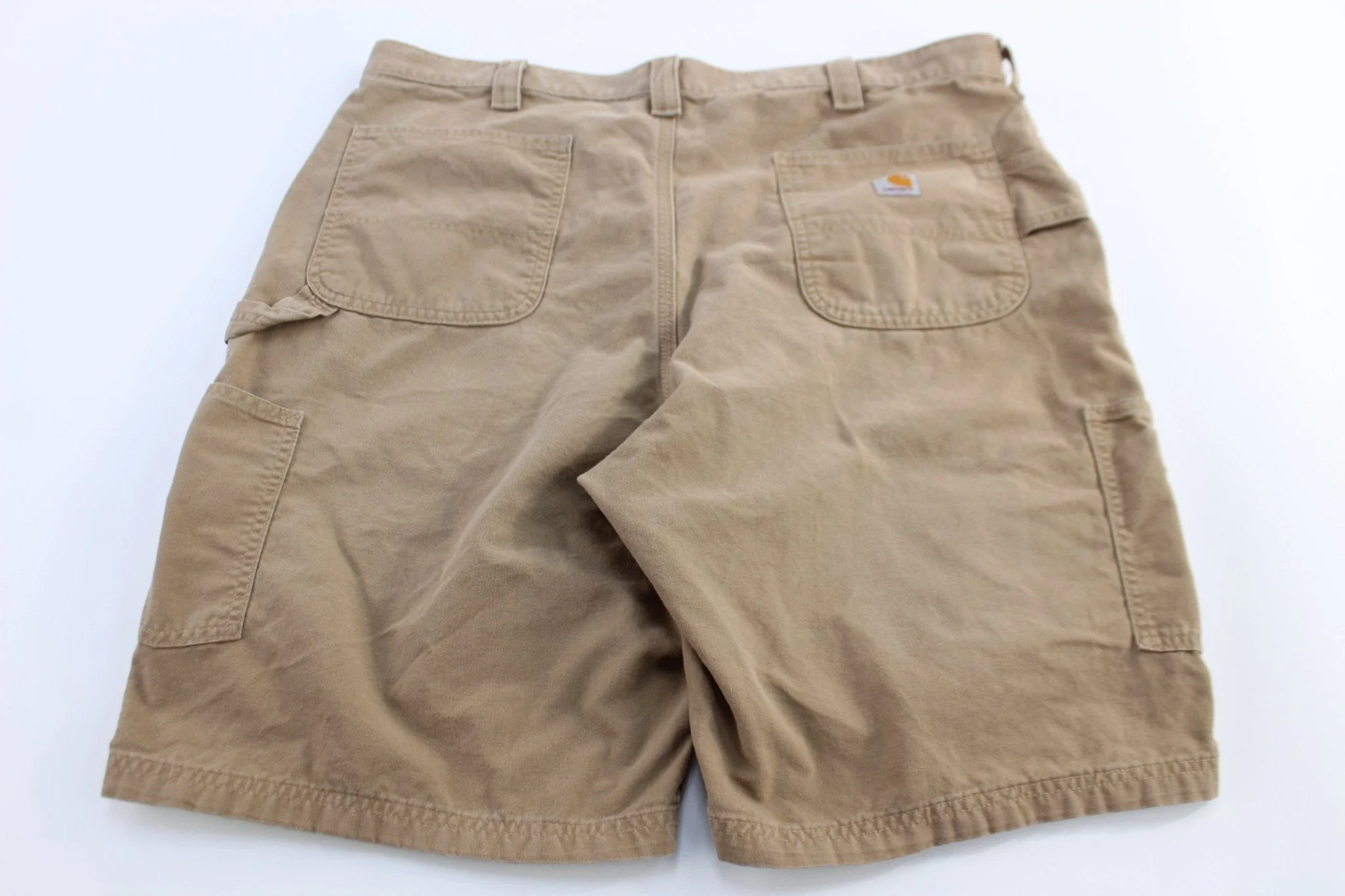 Carhartt Logo Patch Tan Shorts - Image 2