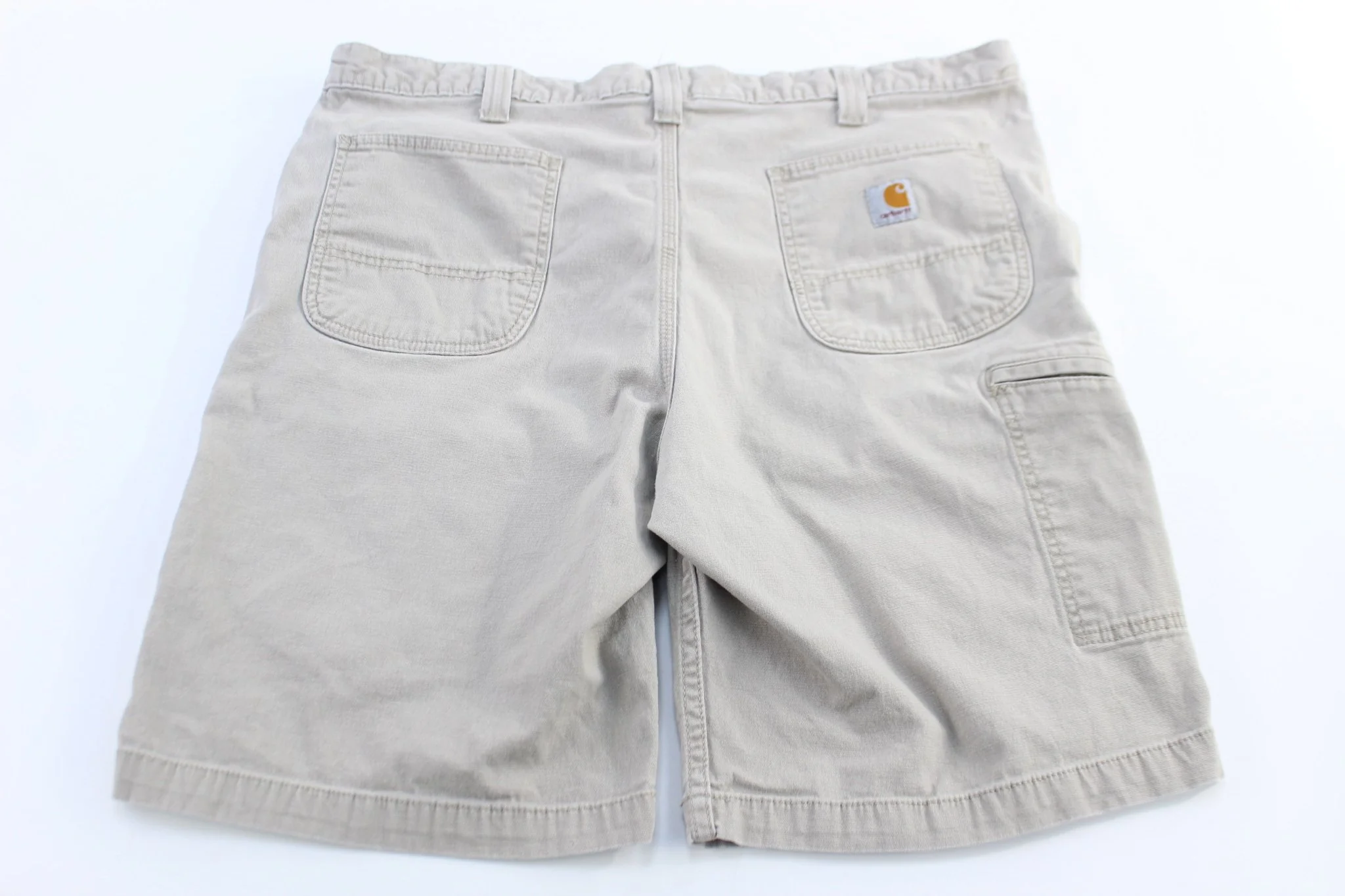 Carhartt Logo Patch Tan Shorts