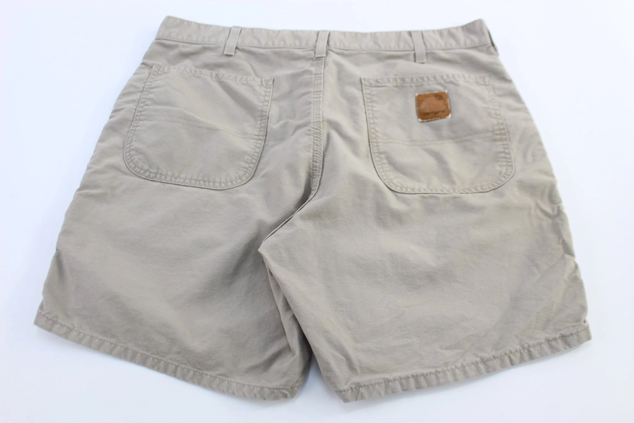 Carhartt Logo Patch Tan Shorts