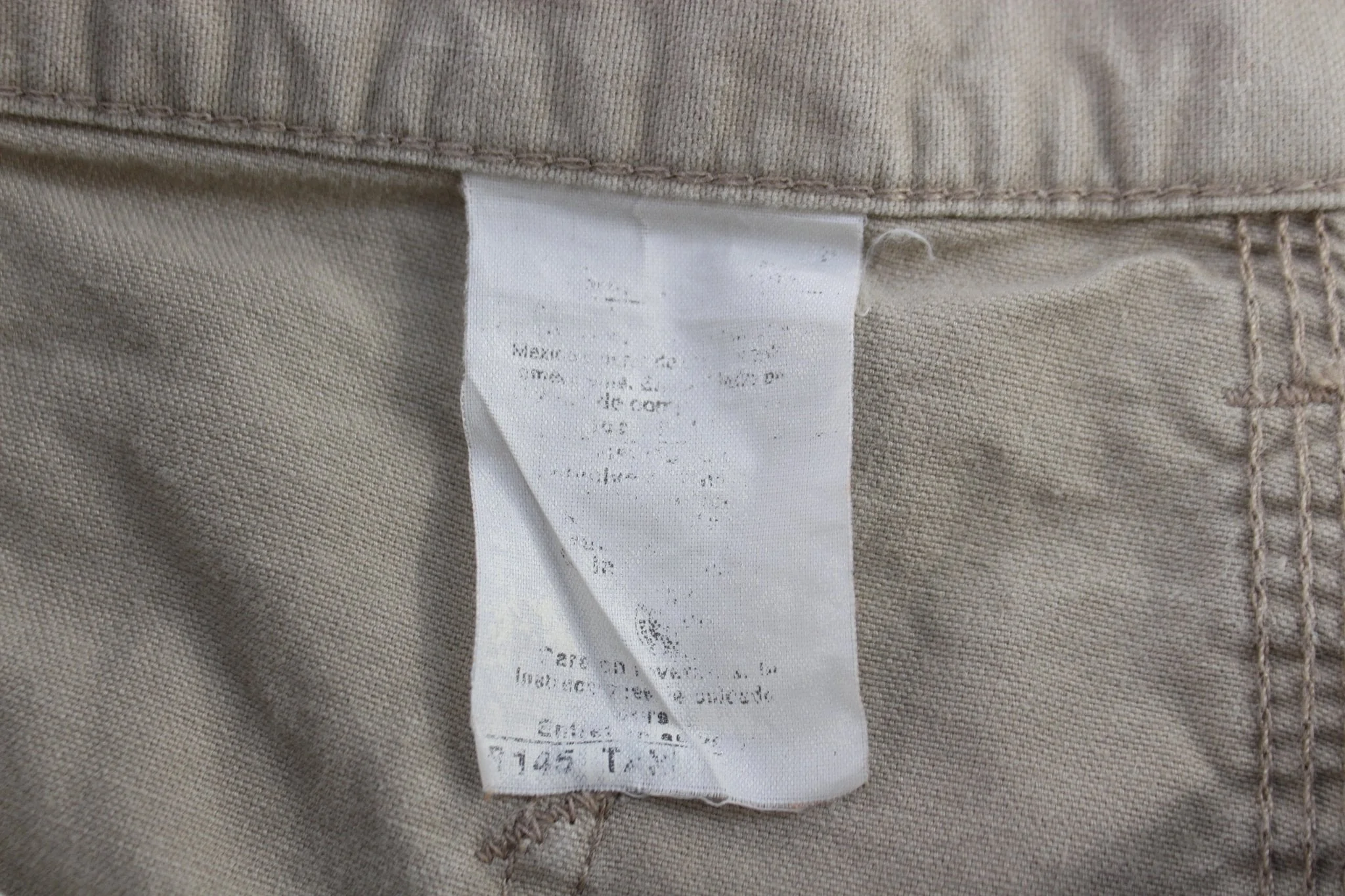 Carhartt Logo Patch Tan Shorts - Image 3