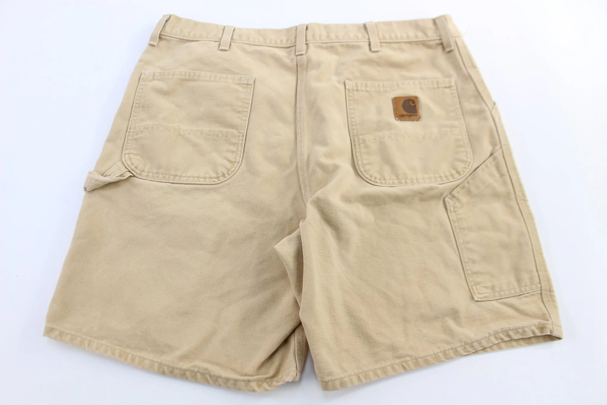 Carhartt Logo Patch Tan Shorts